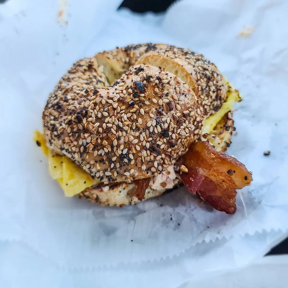 Bagel Grilled Cheese
