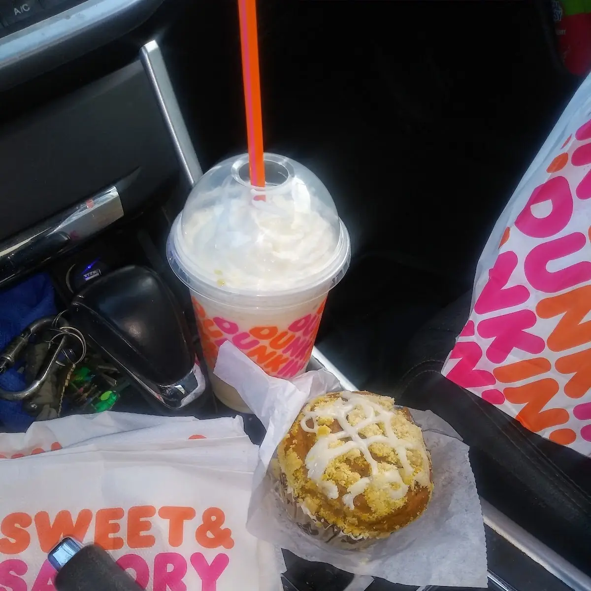 Vanilla Bean Coolata and Pumpkin Muffin