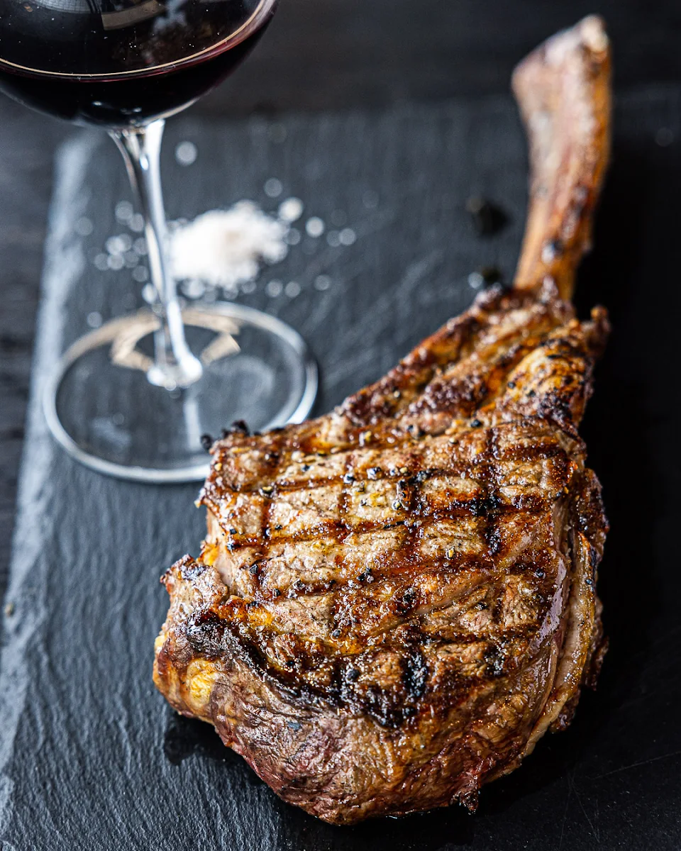 Black Onyx Angus Tomahawk, 500 Degrees Restaurant Cronulla