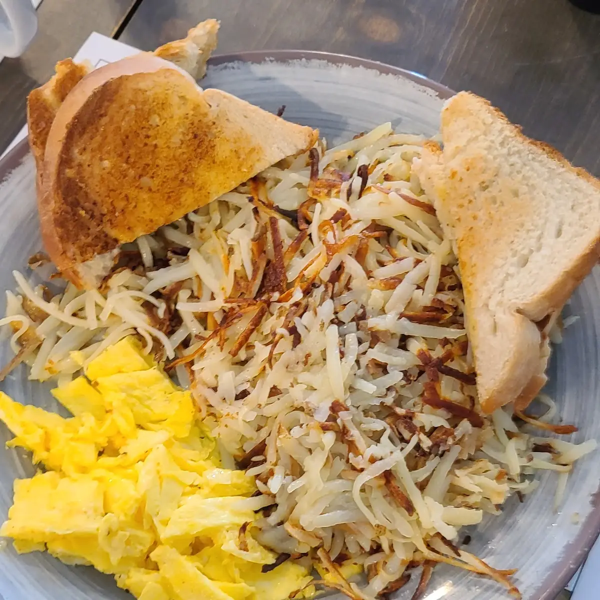 Scrambled Eggs and Hash Browns