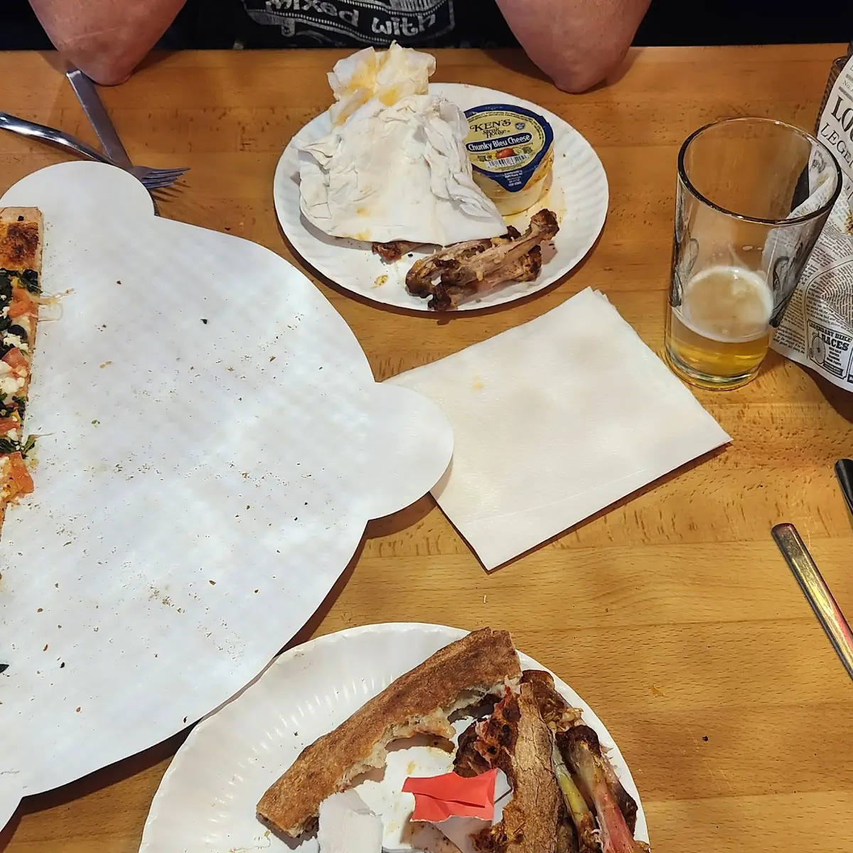 Chicken Wings & Mediterranean Pizza