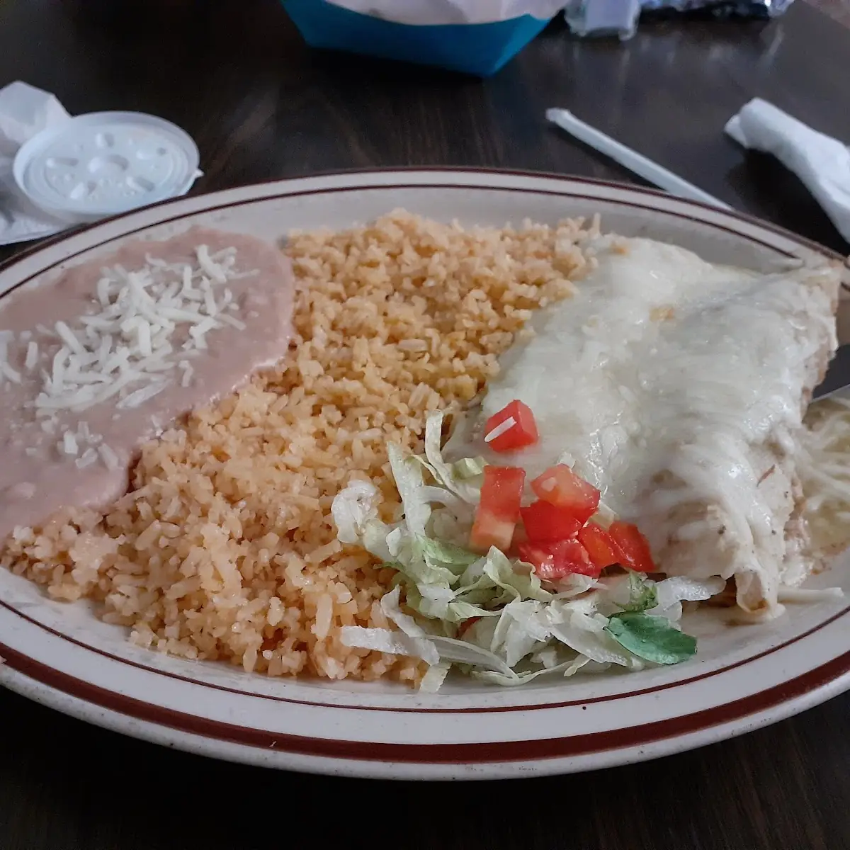 One Chile Relleno & One Corn Enchilada