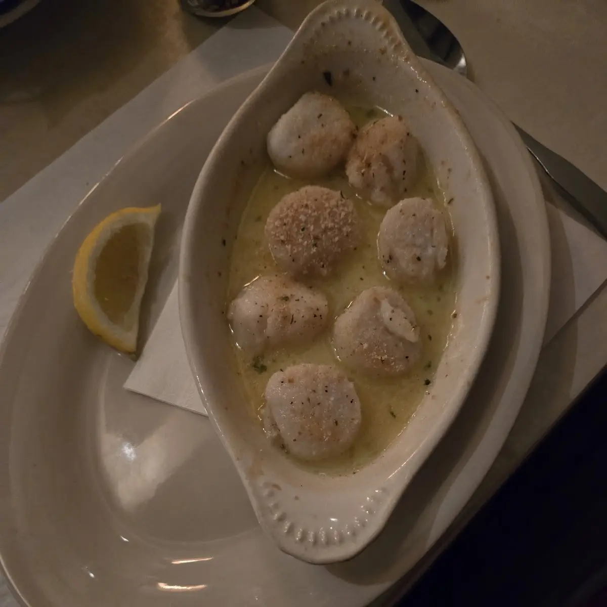 Scallops with Garlic Sauce