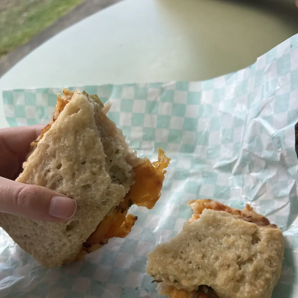 Turkey Cheese Artichoke Dip Sandwich