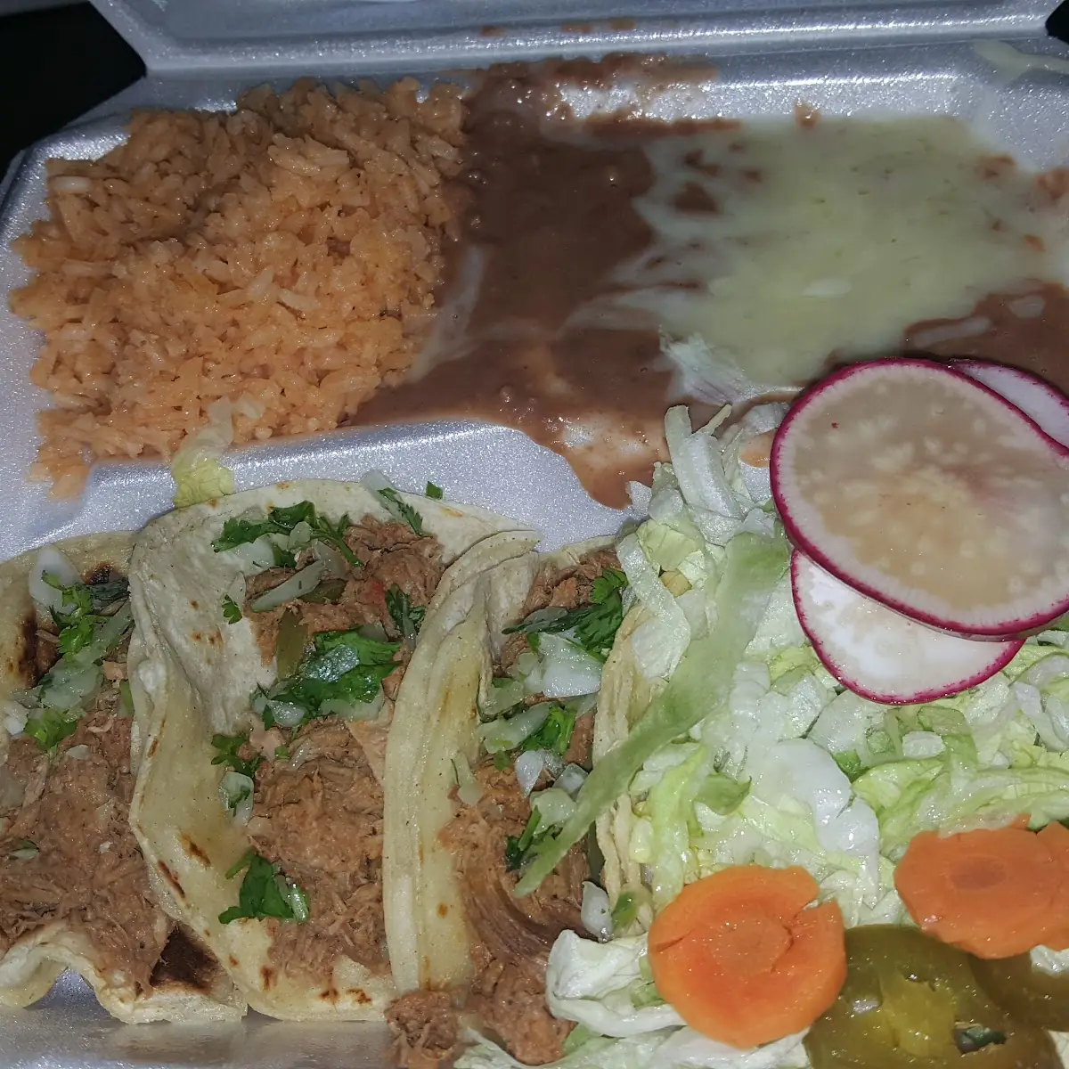 Shredded Beef Taco Plate