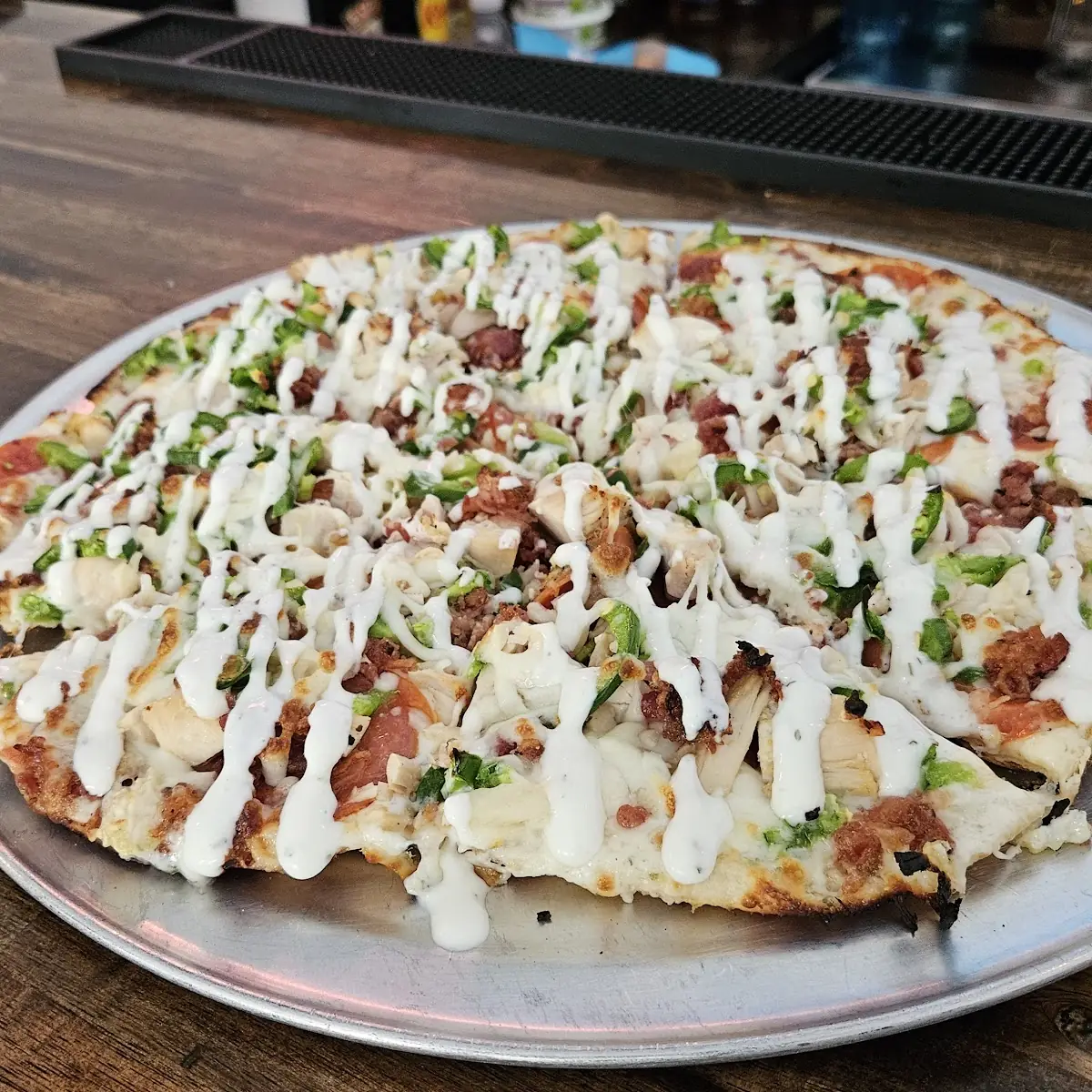 Chicken Bacon Ranch Pizza