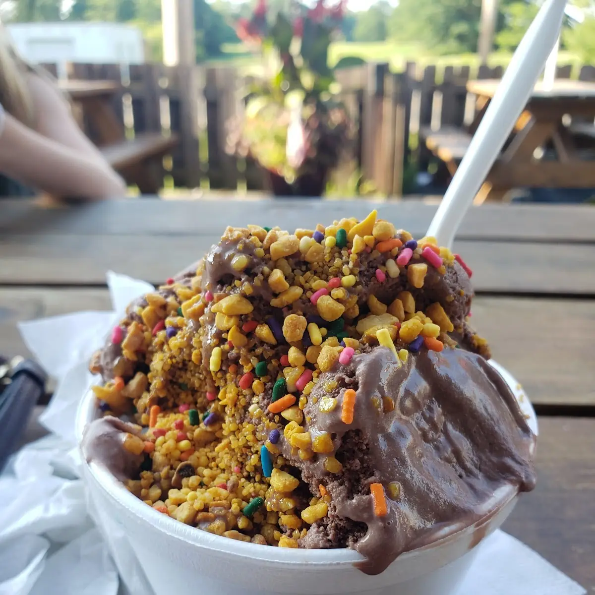 Chocolate Ice Cream with Crunch Coat