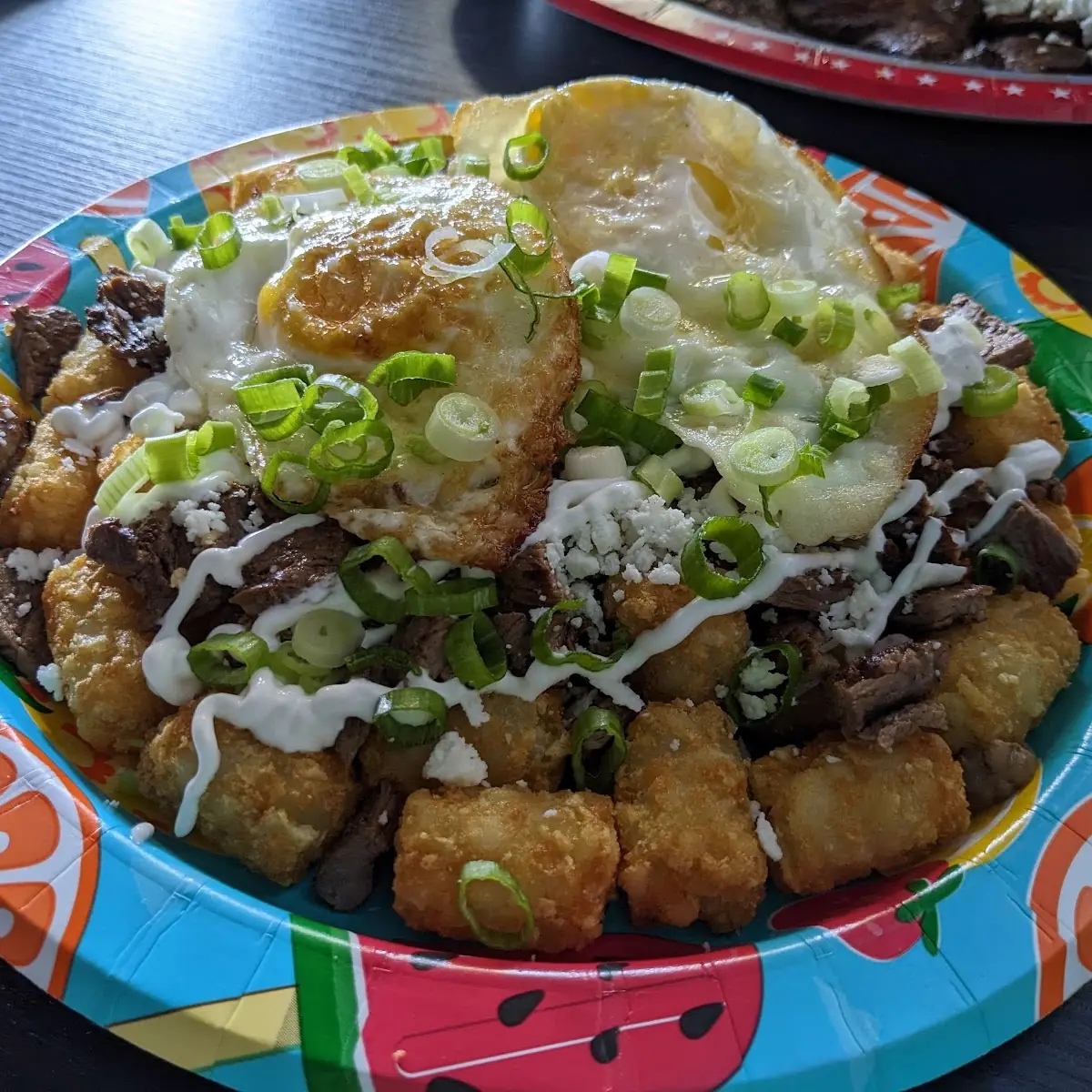 Asada Plate with Tater Tots