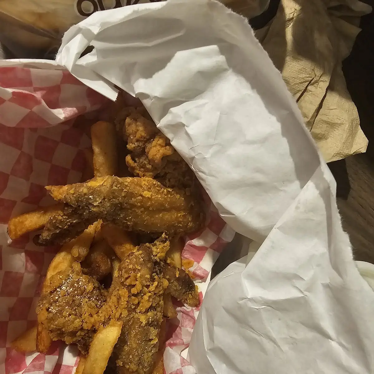 Chicken Wings and Fries