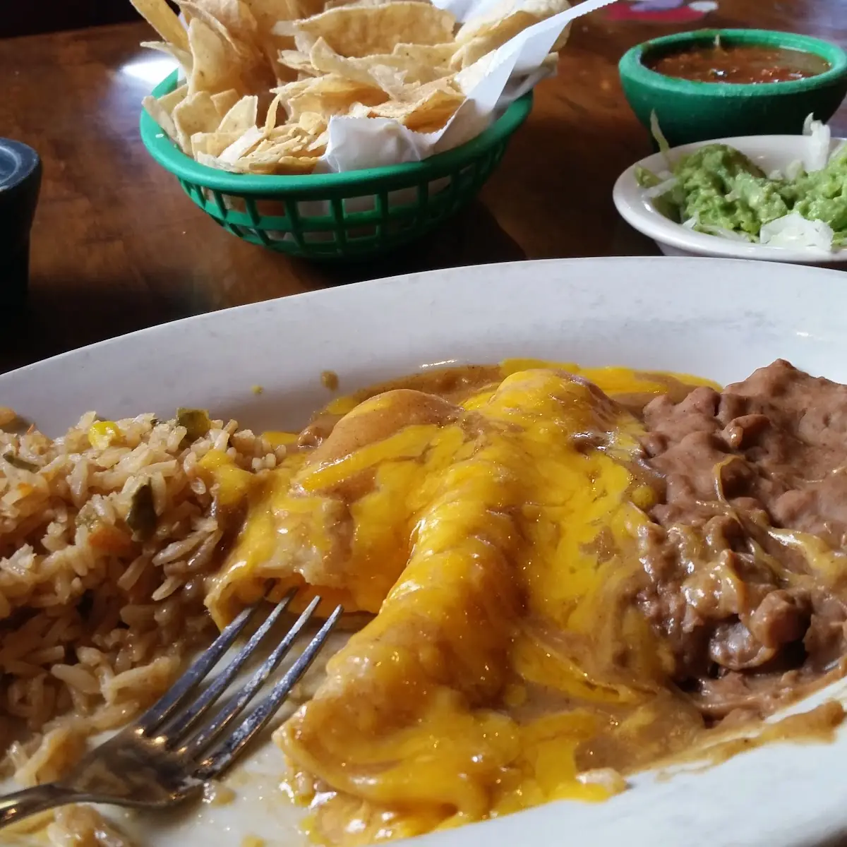 Cheese Enchiladas Rice Beans