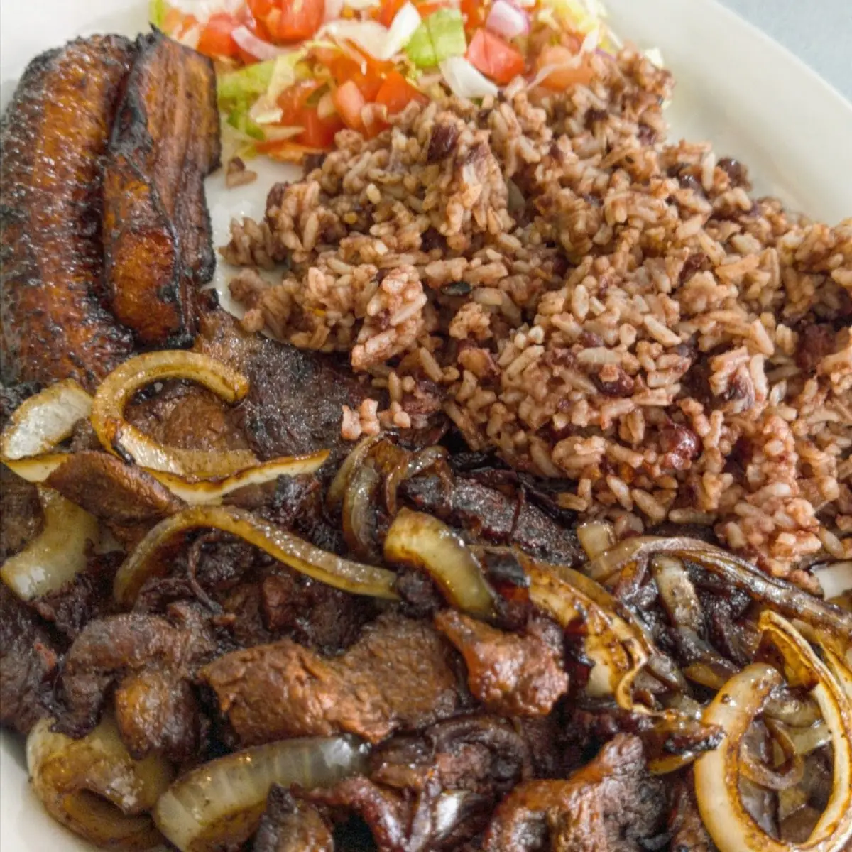 Bistec Encebollado Steak with Onions
