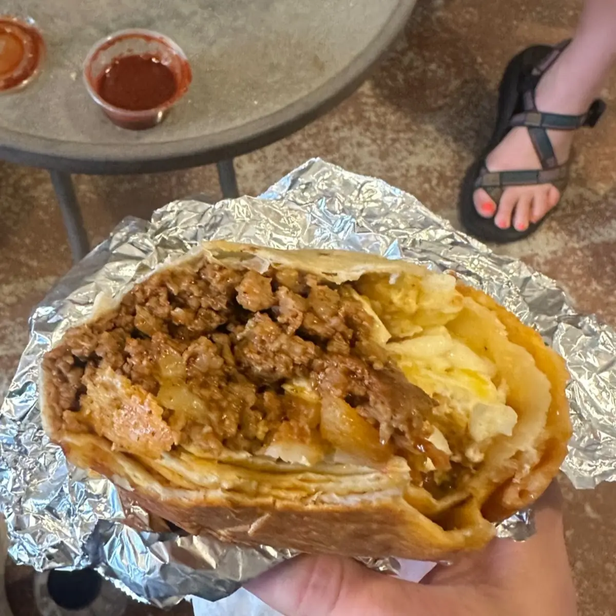 Chorizo Breakfast Burrito