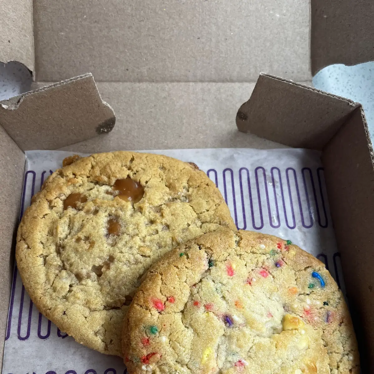 Chocolate Chip Cookie and Confetti Cookie