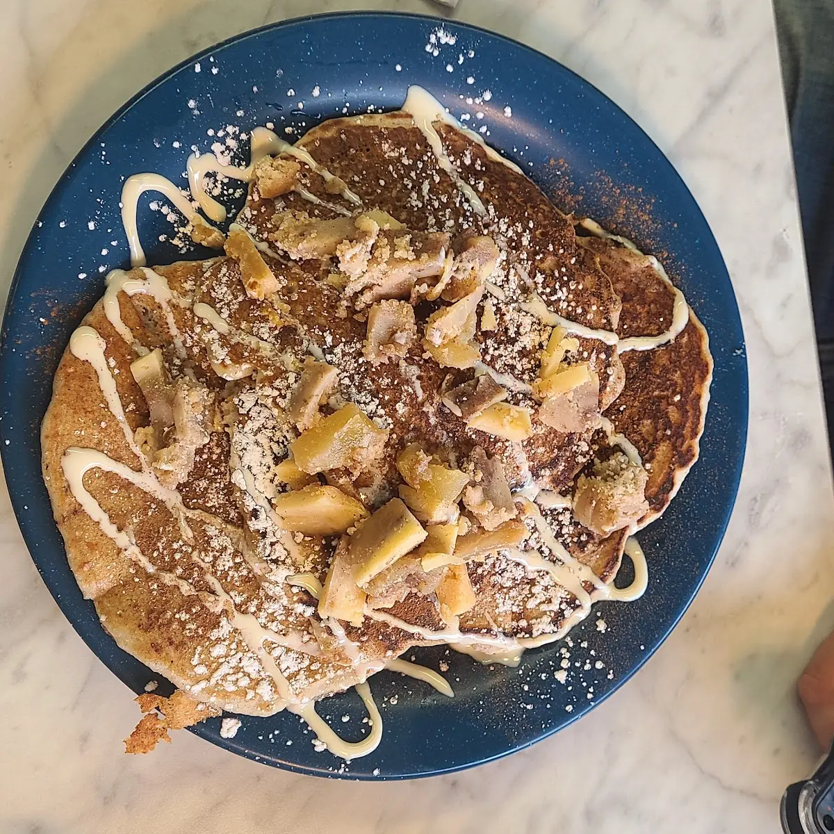 Apple Crumb Pancakes