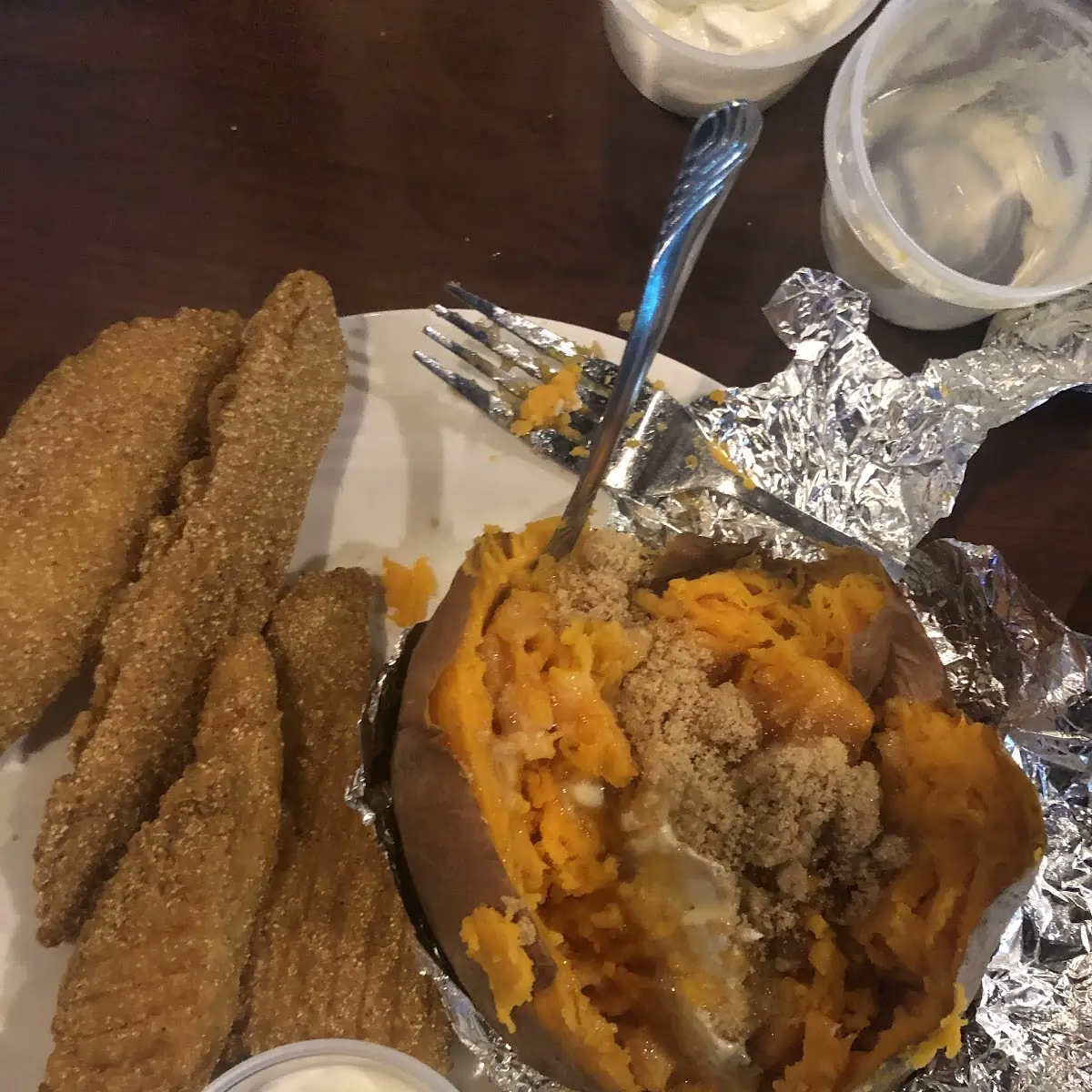 Cat Fish with Sweet Potato