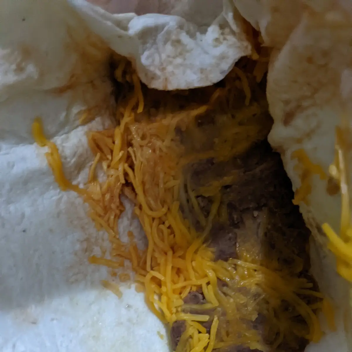 Ice Cold Bean and Cheese Burrito
