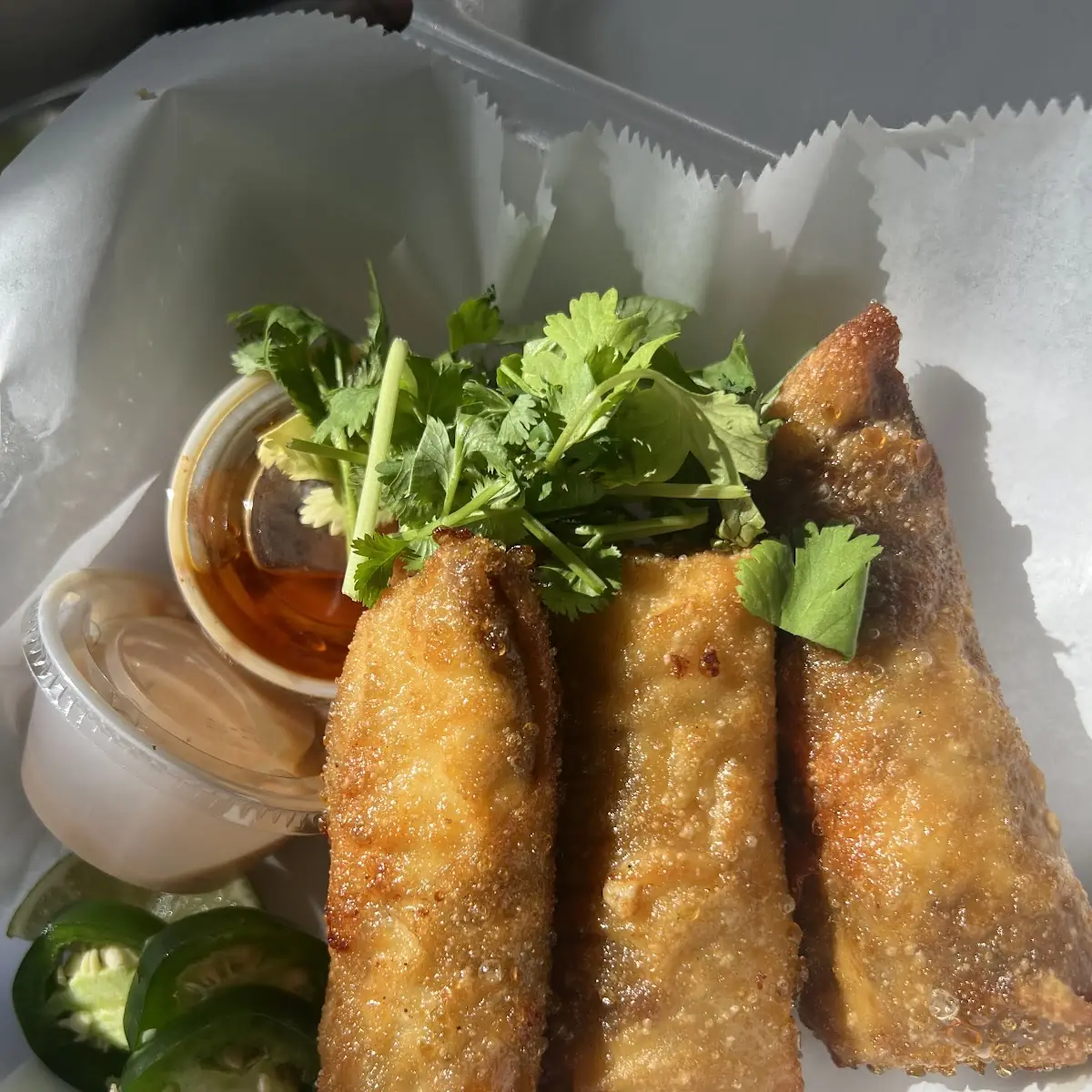 Birria Egg Rolls