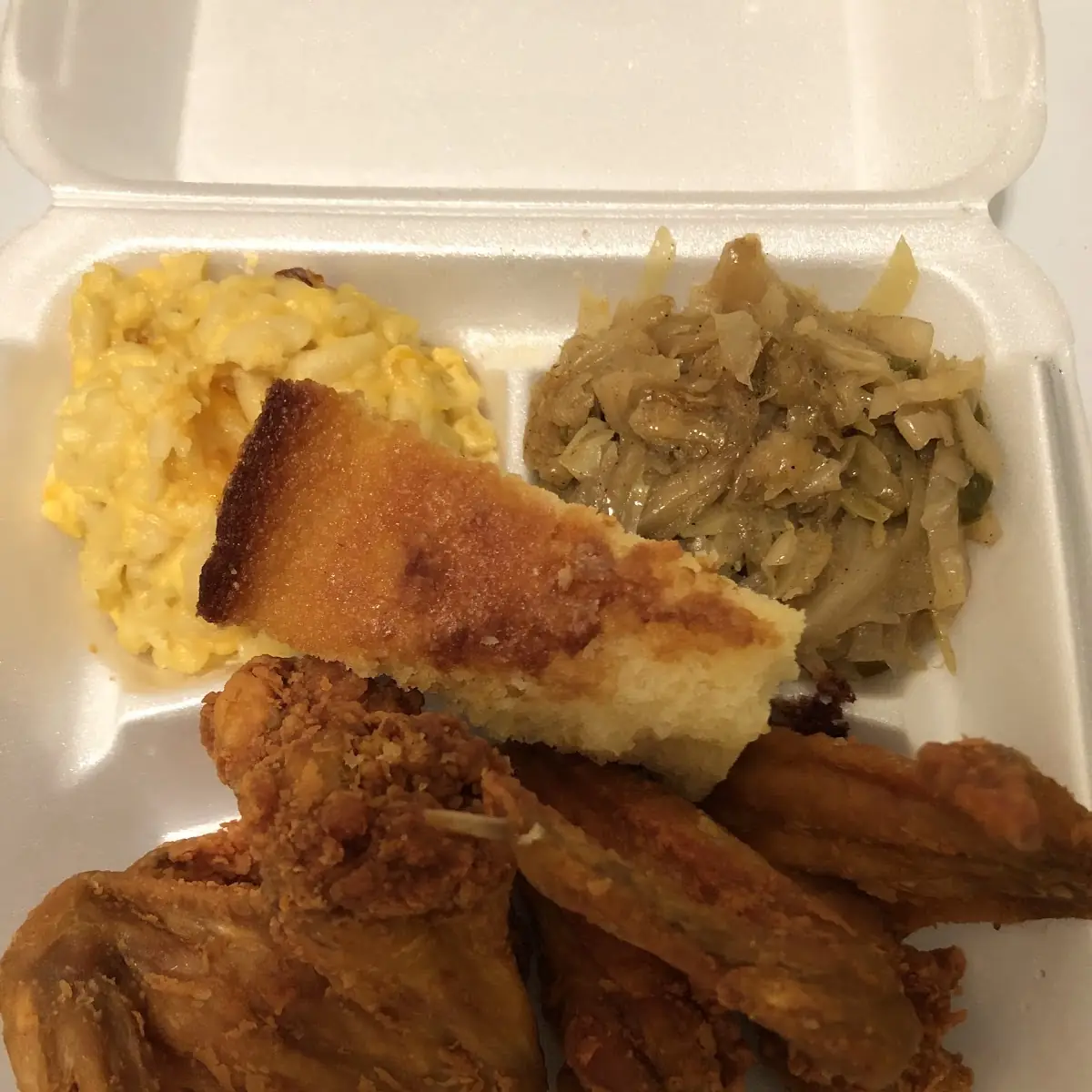 Cabbage and Mac & Cheese