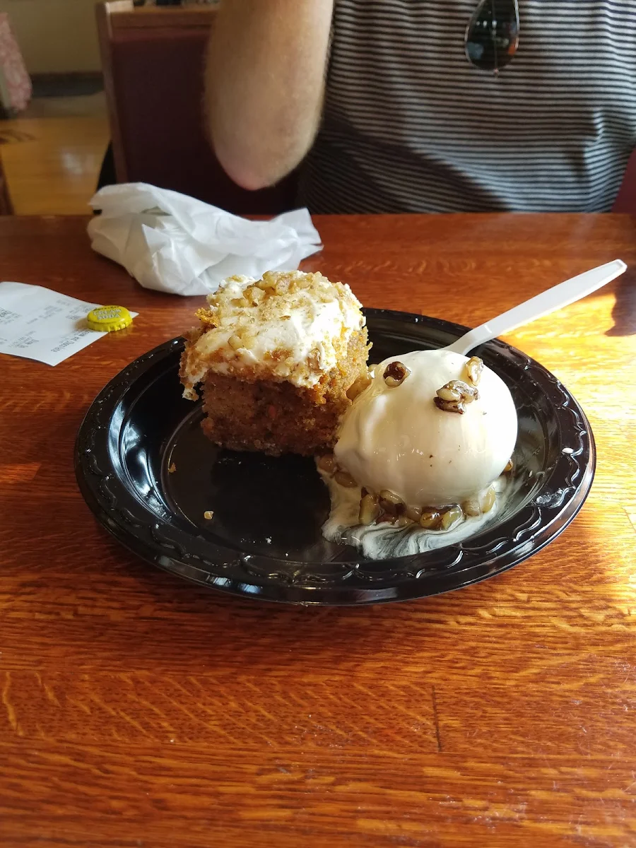 Carrot Cake with Vanilla Ice Cream