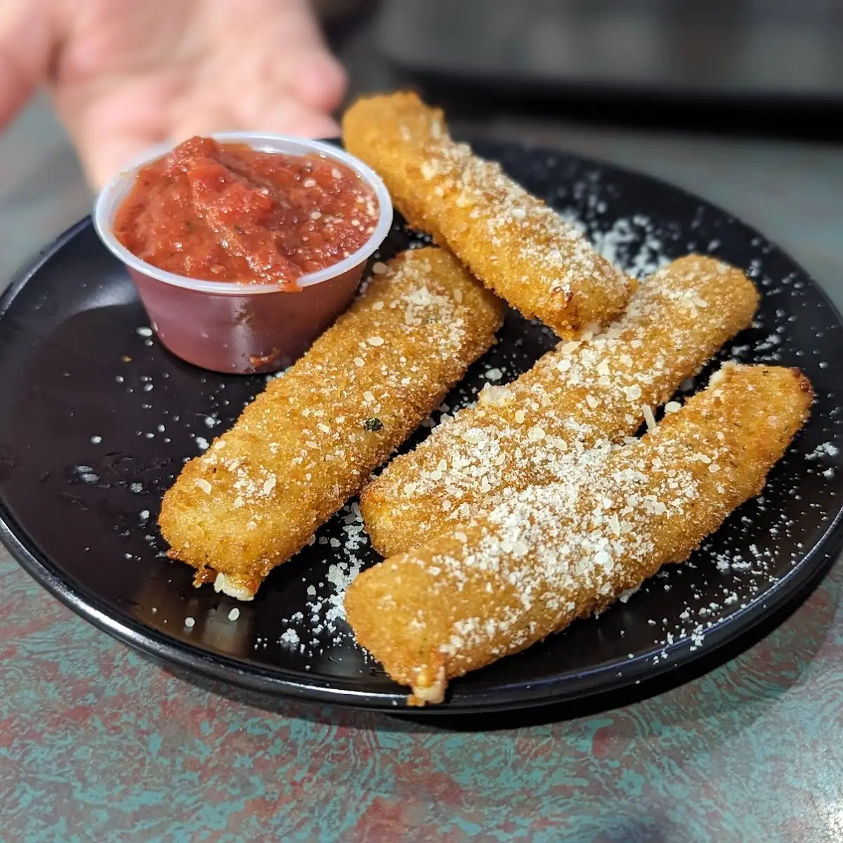 Fried Mozzarella Sticks with Marinara
