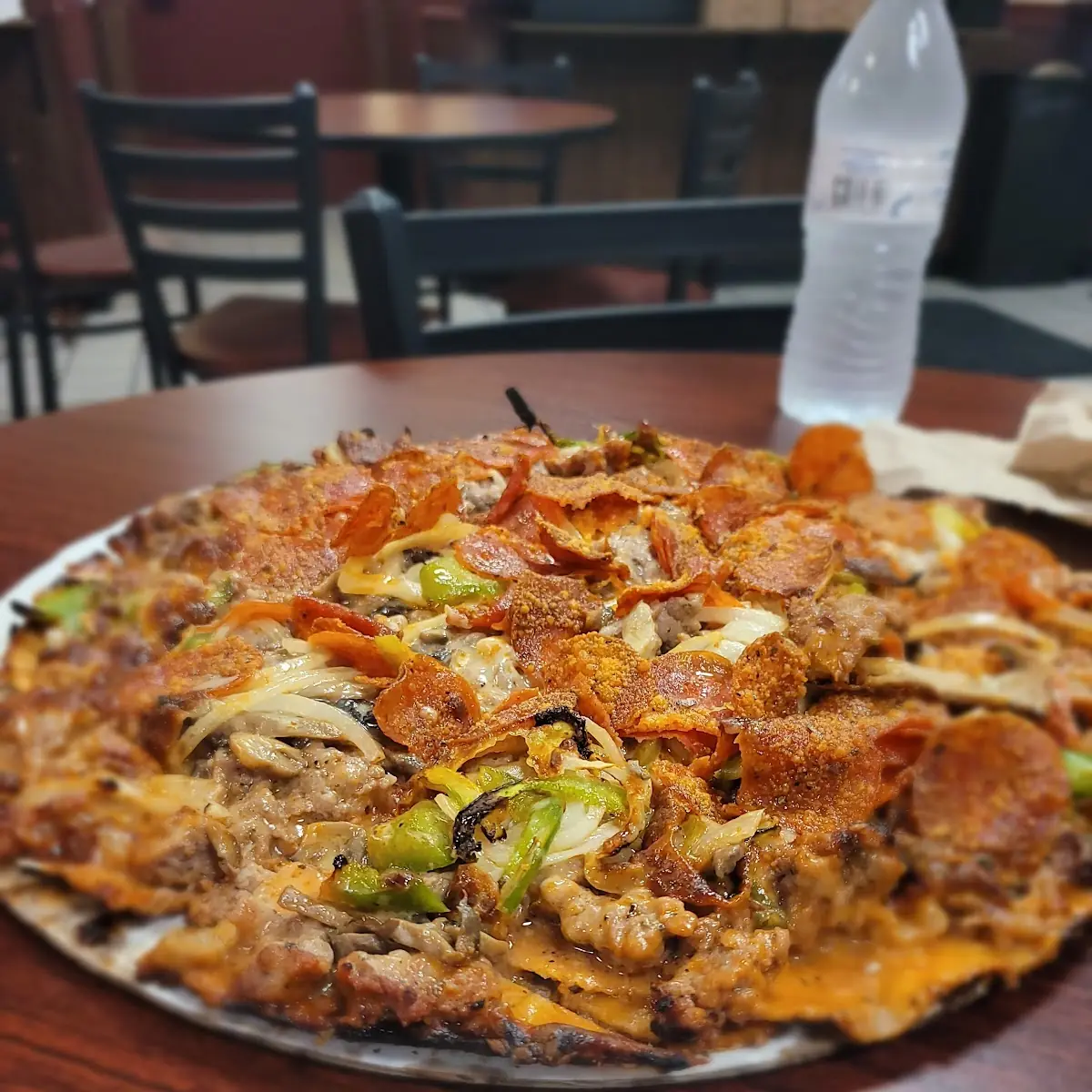 Supreme Pizza with Pepperoni Instead of Bacon