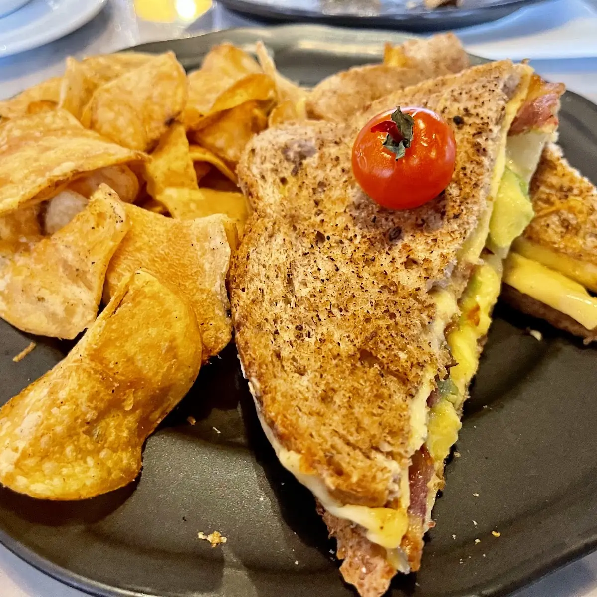 Grilled Cheese w Gouda Bacon Avocado