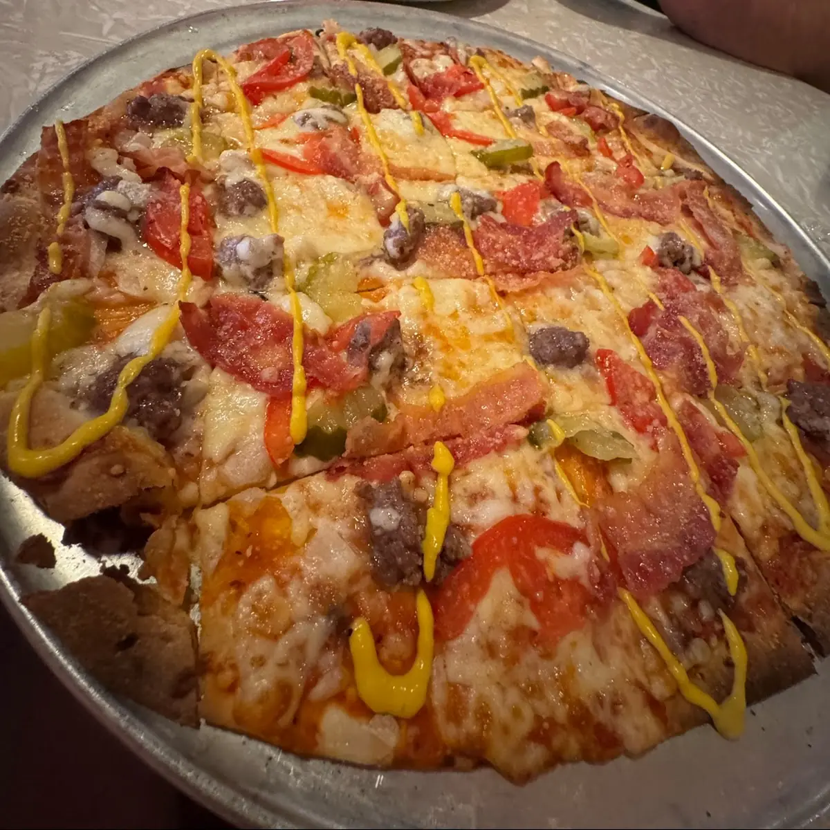 Bacon Cheeseburger Pizza