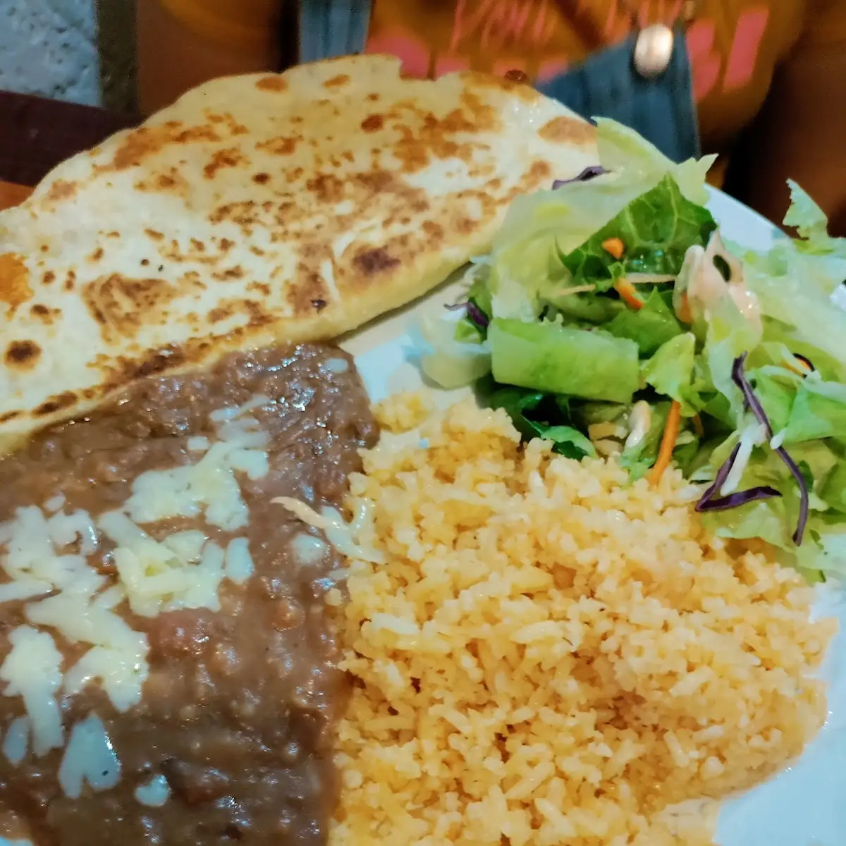 Quesadilla Rice & Beans