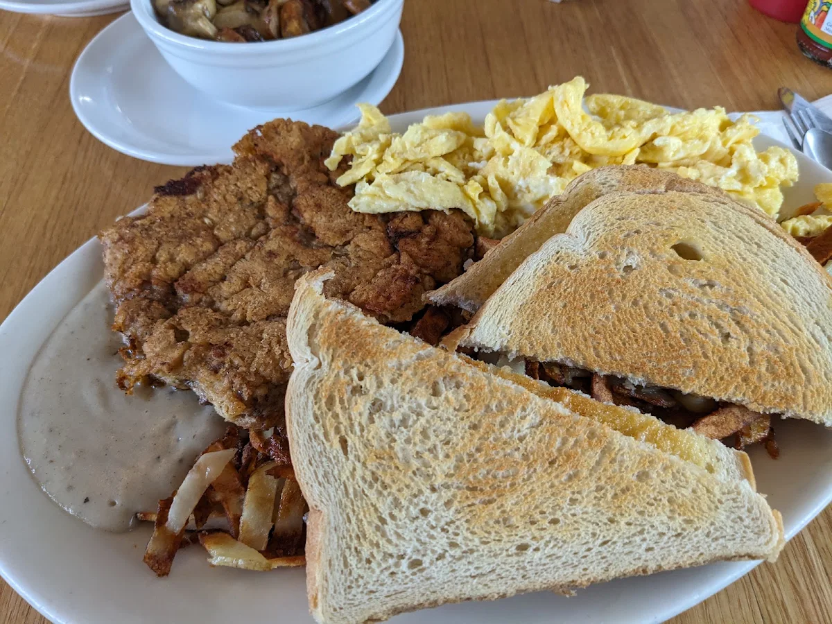 Chicken Fried Steak and Eggs