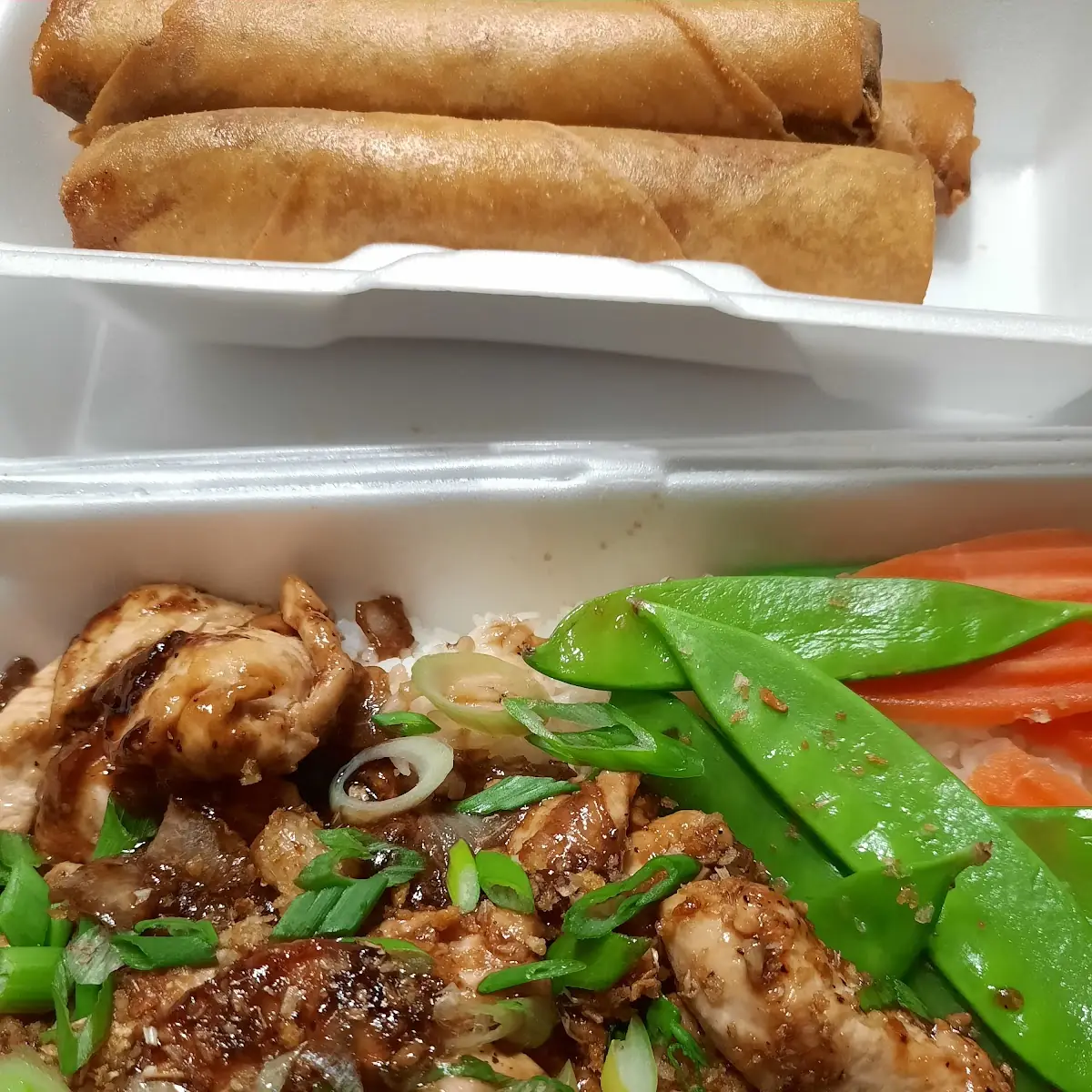 Chicken Adobo and Pork Lumpia