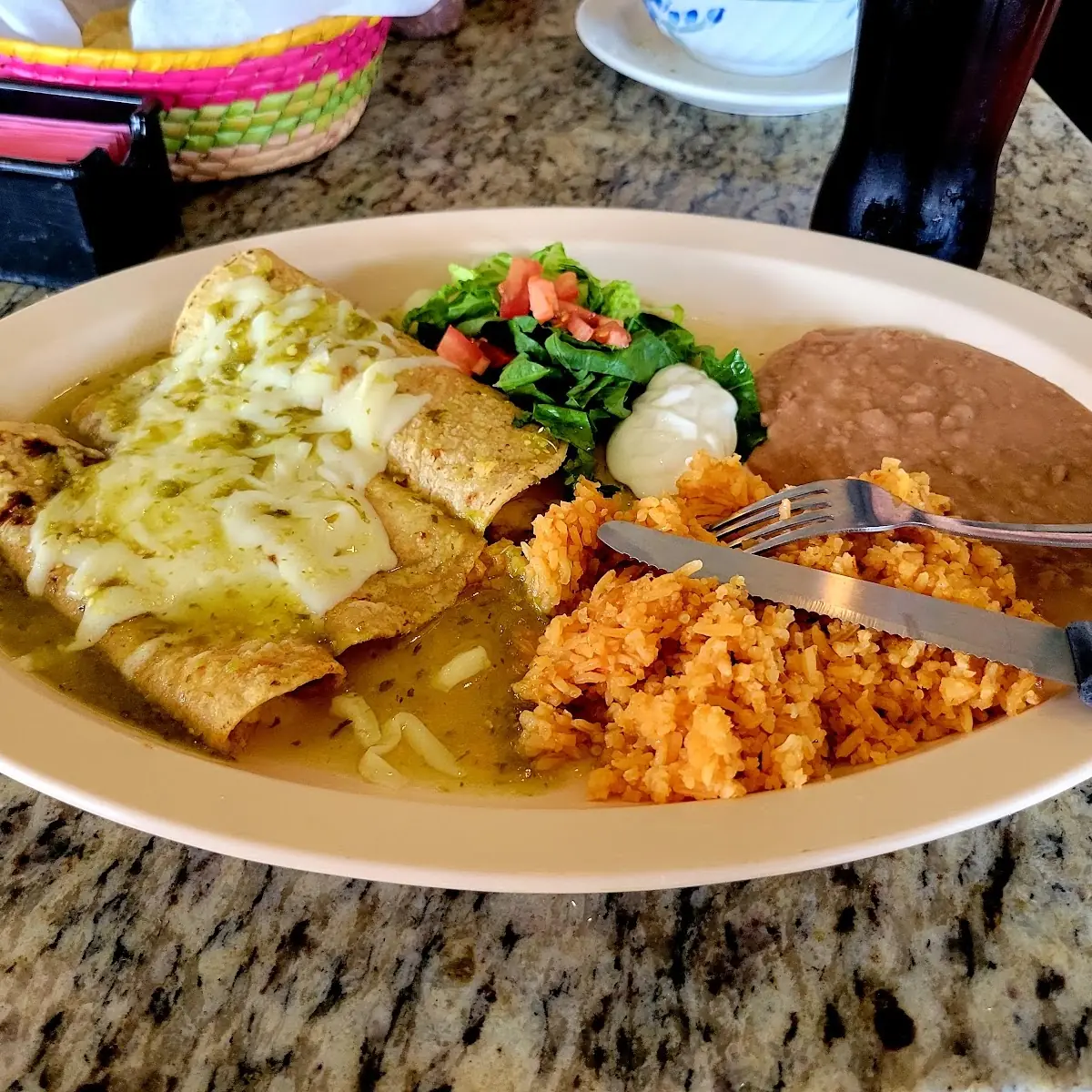 Green Chile Enchiladas