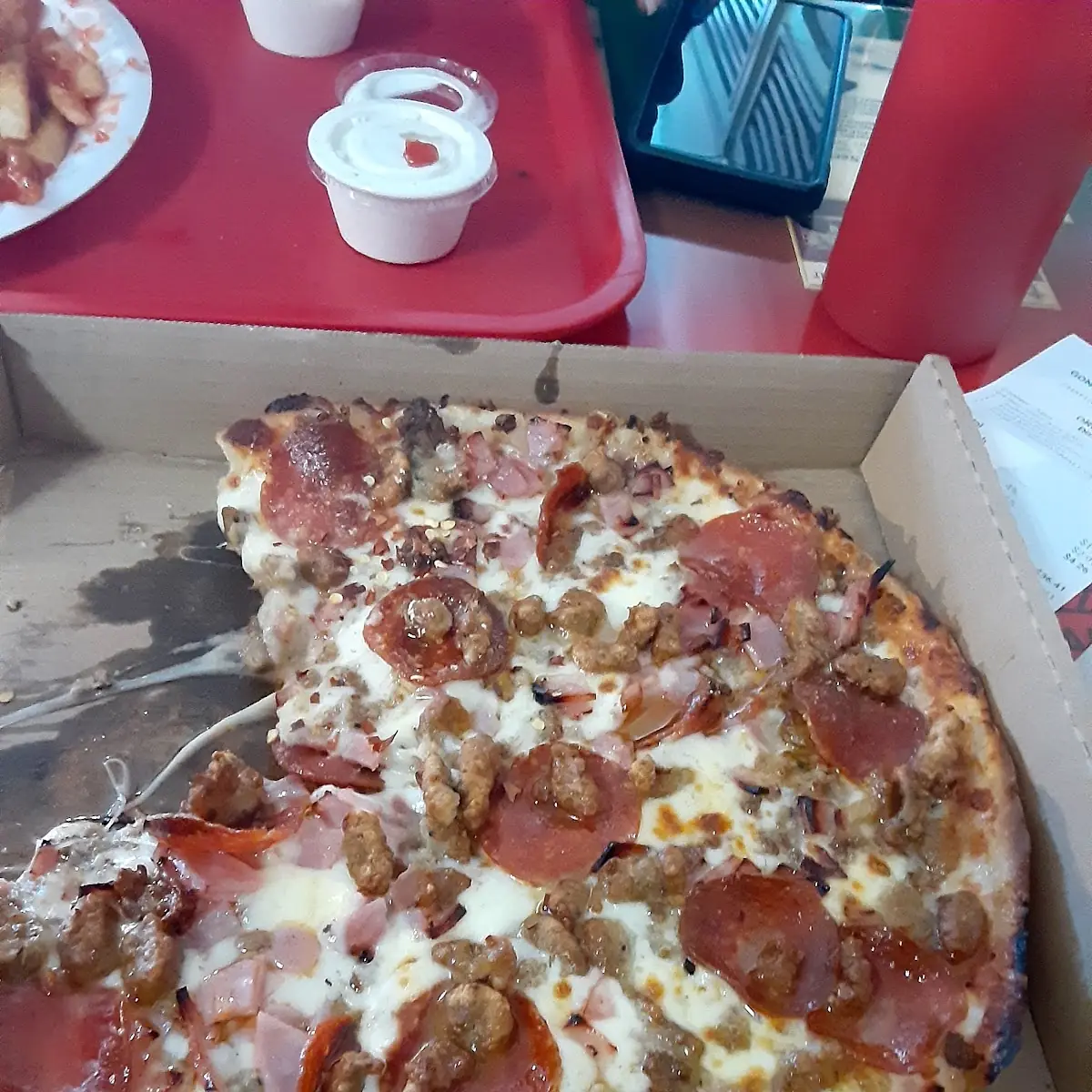 Small 3 Meat Pizza 18 99