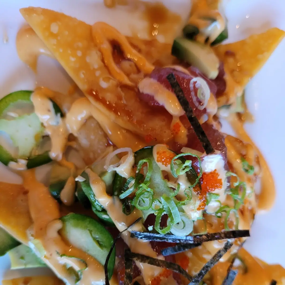 Tuna Poke Nachos