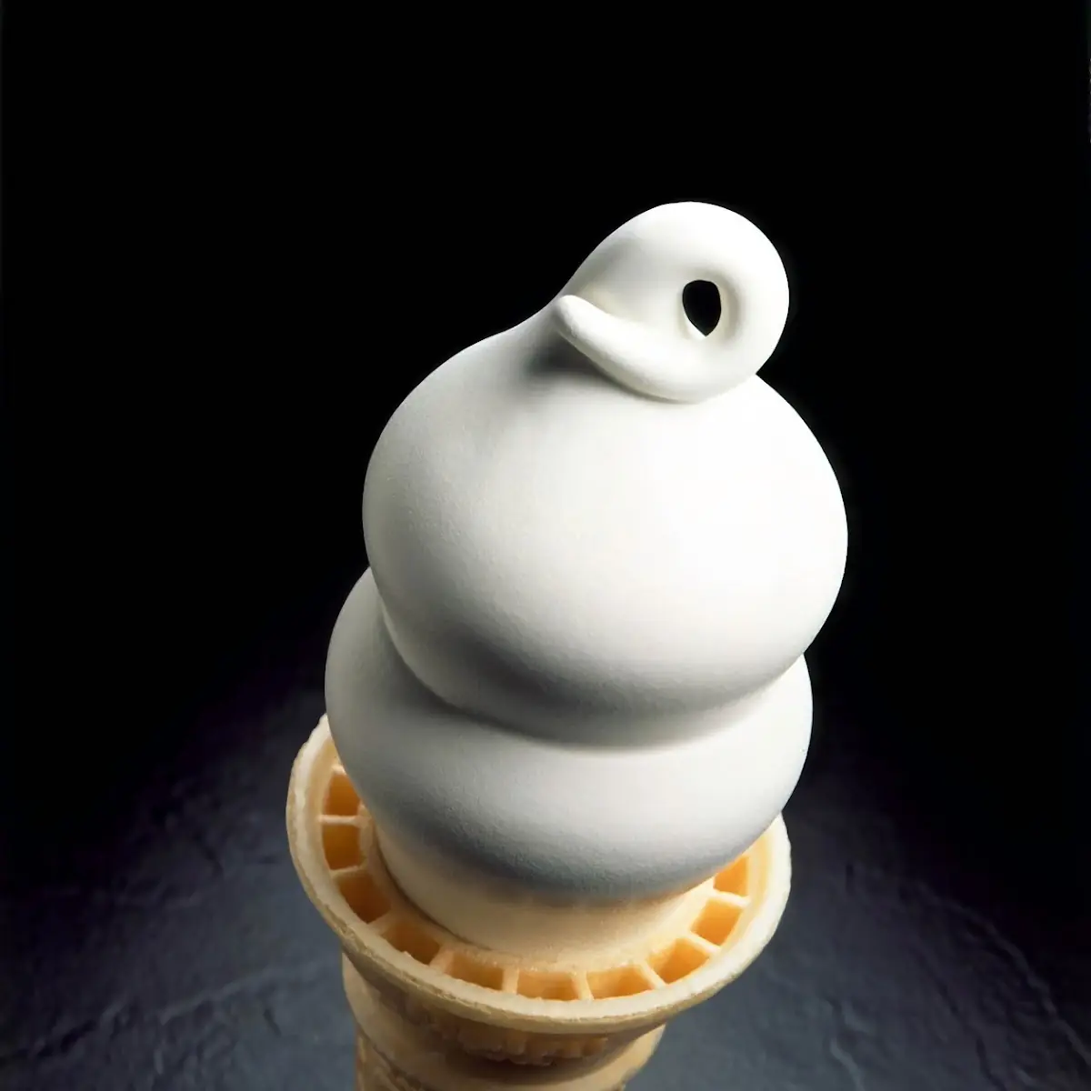 Small Vanilla Ice Cream Cone