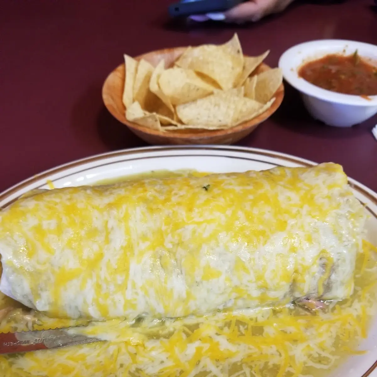 Ranchero Chile Verde Burrito