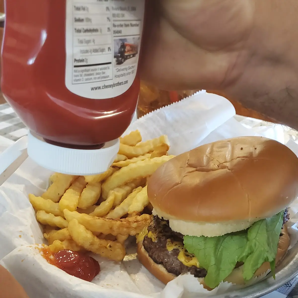 Double Cheeseburger with Fries