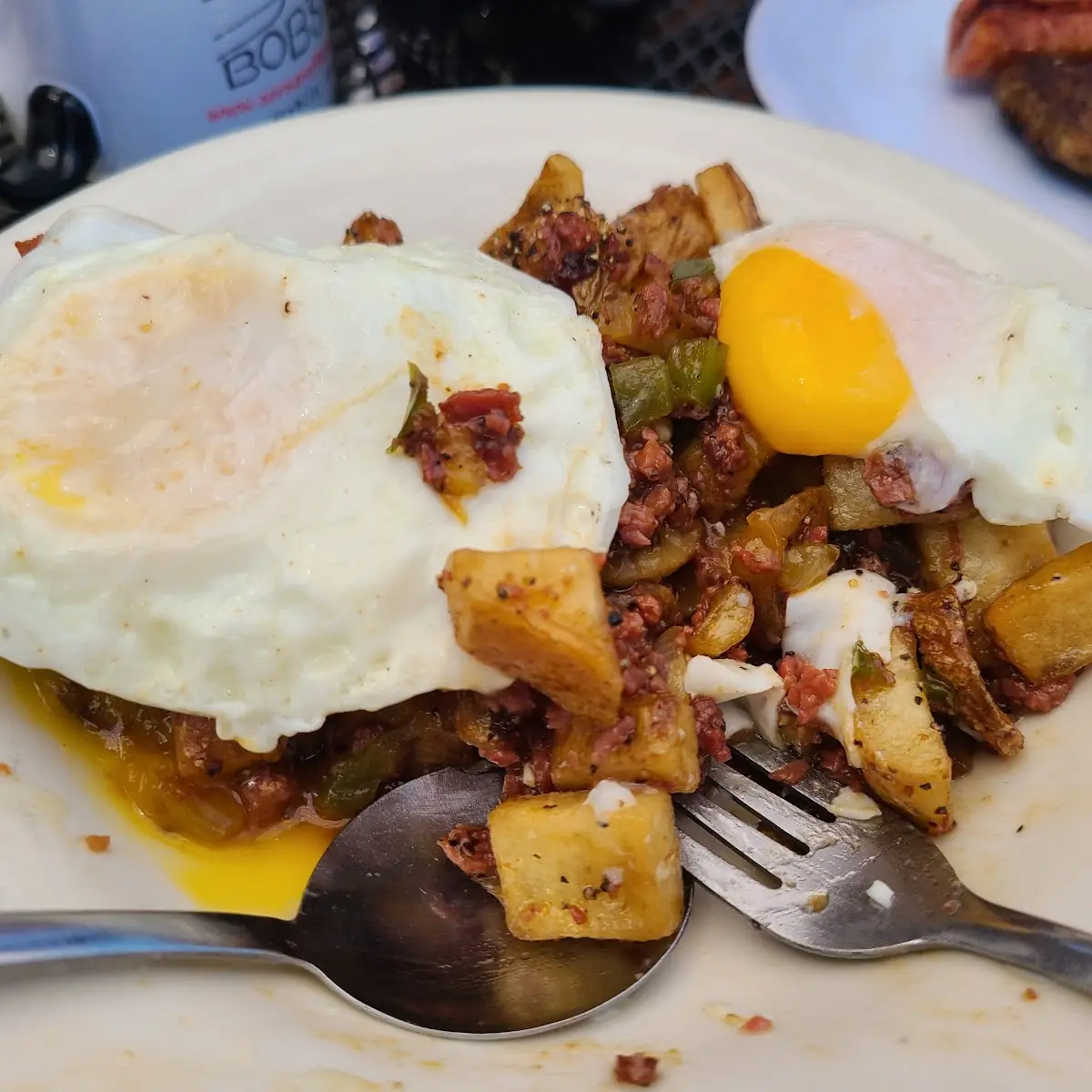 Corned Beef Hash and Eggs