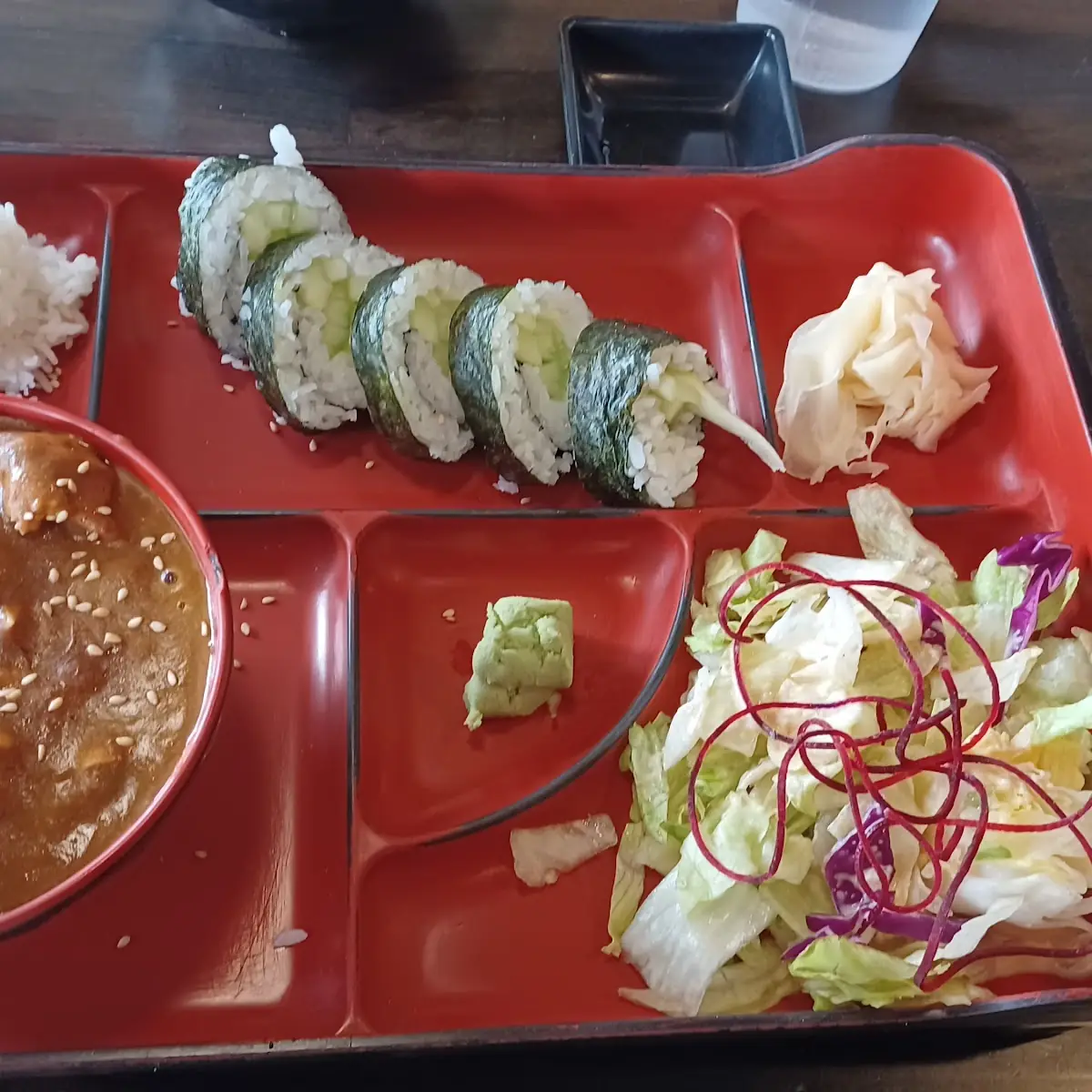 Bento Chicken Curry Salad Veggie Roll
