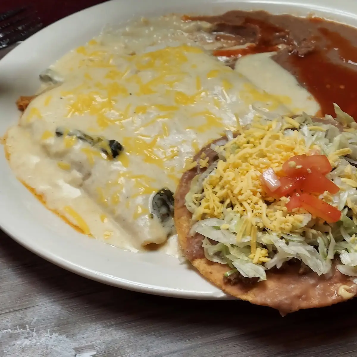 Sour Cream Chicken Enchiladas