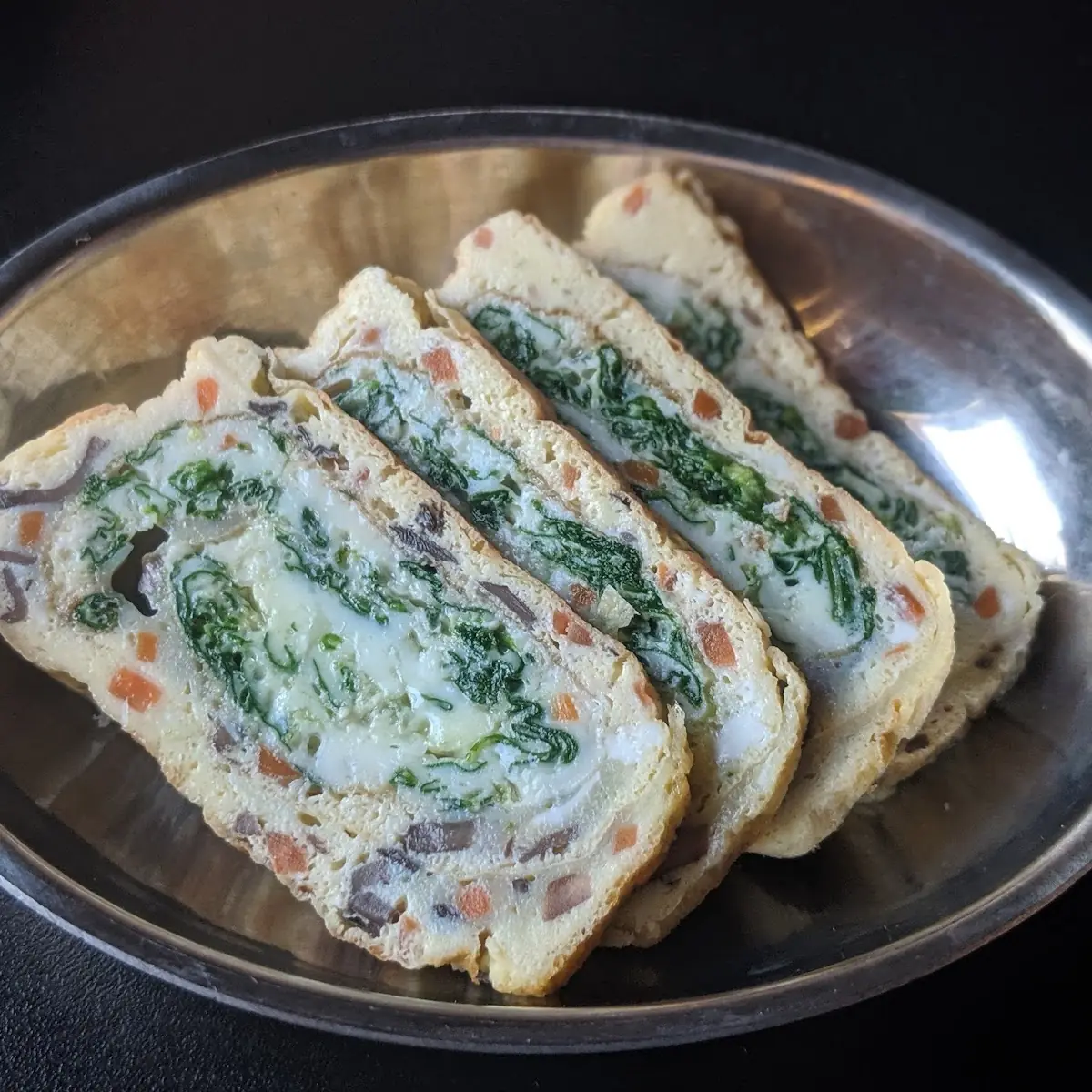 Lions Mane and Scallion Pancake