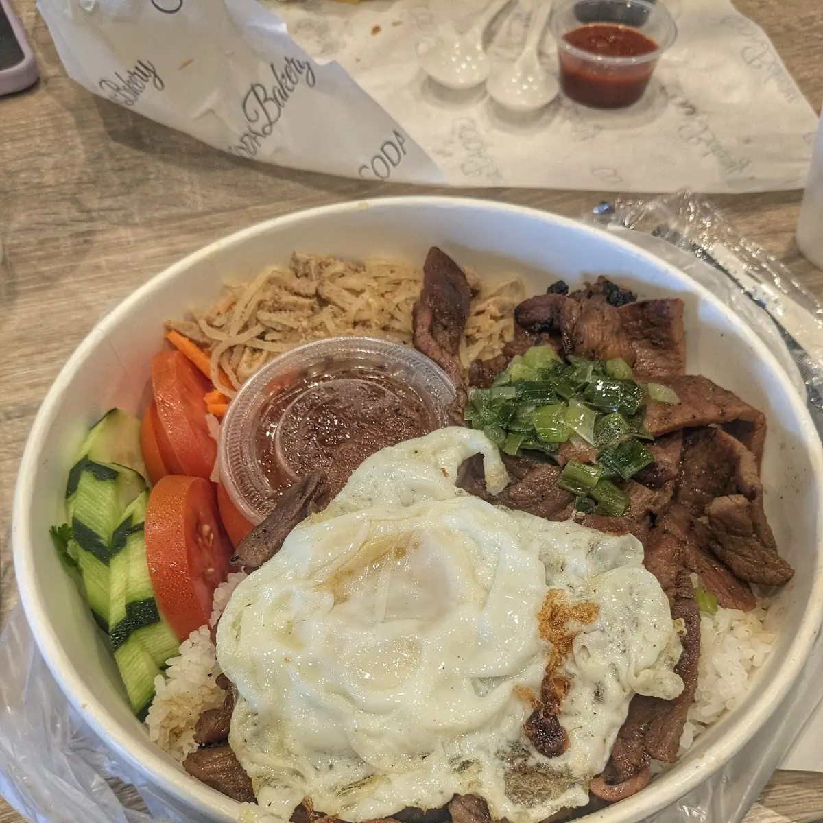Combo Pork Chop Rice Dish