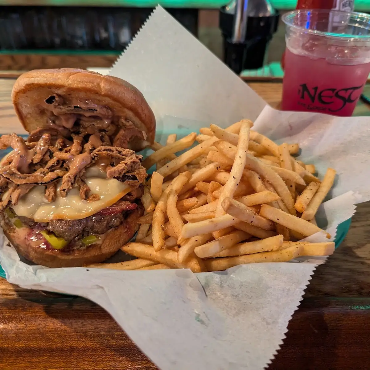 Jaws Burger and Fries