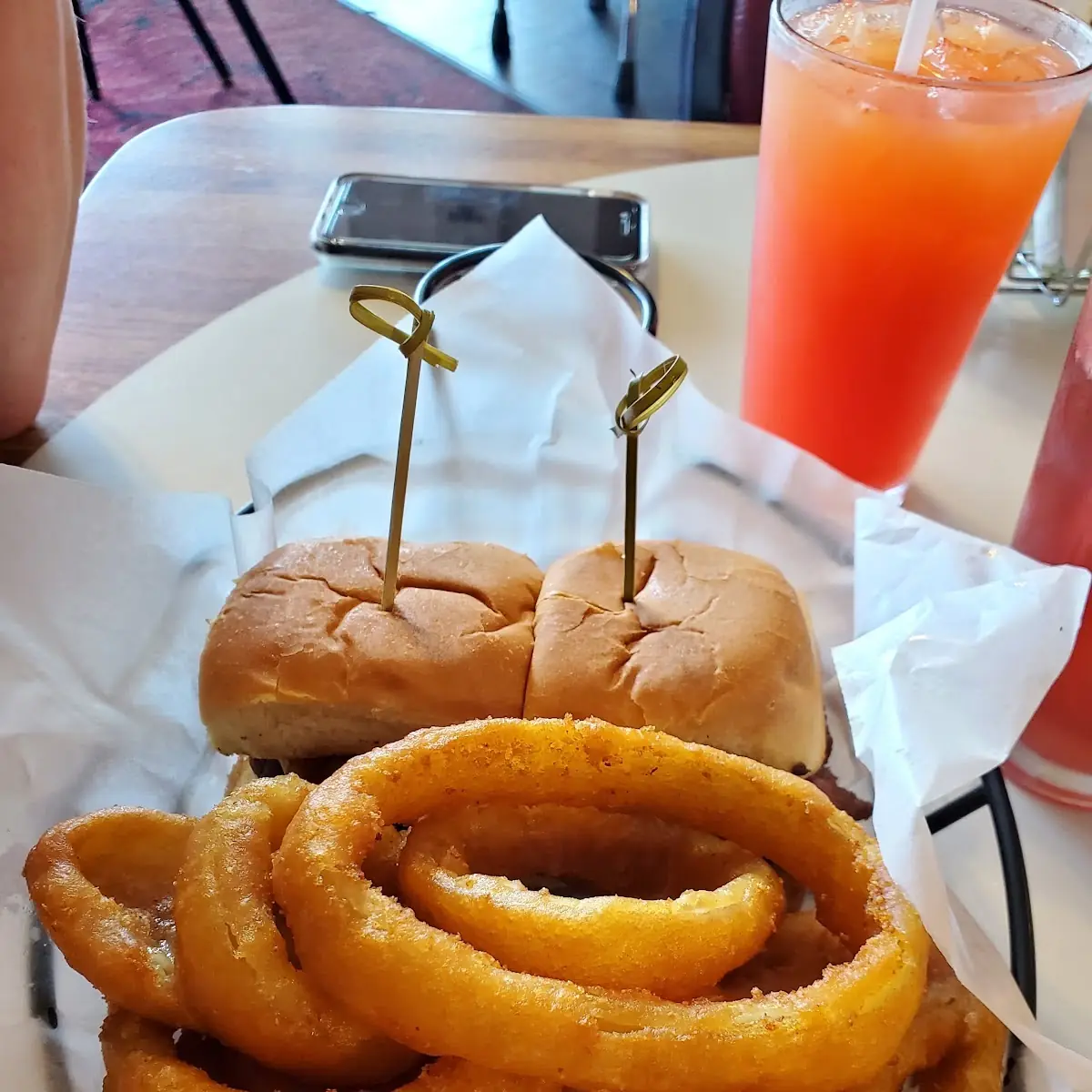 Deluxe Sliders & Onion Rings
