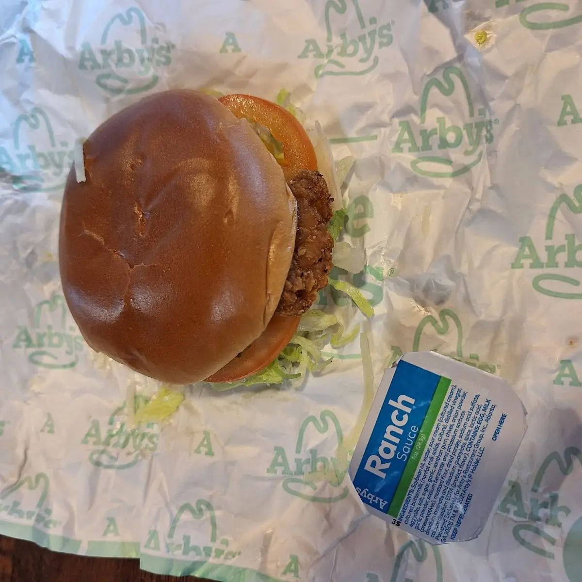 Chicken Sandwich & Ranch Sauce