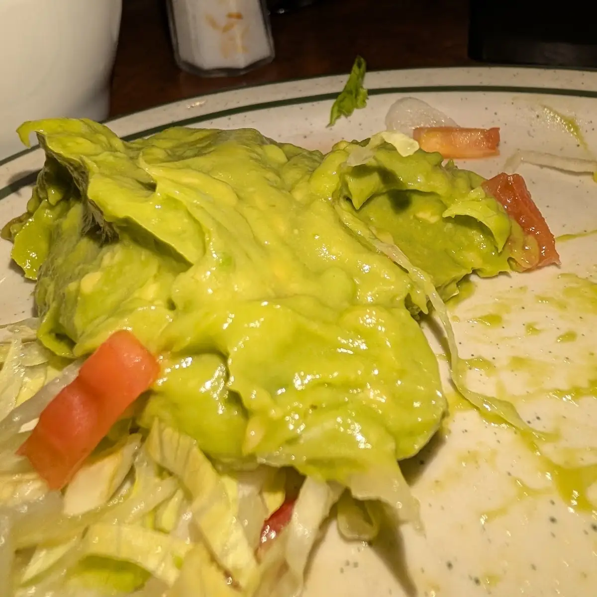 One Plain Chalupa and Guacamole Salad Combo