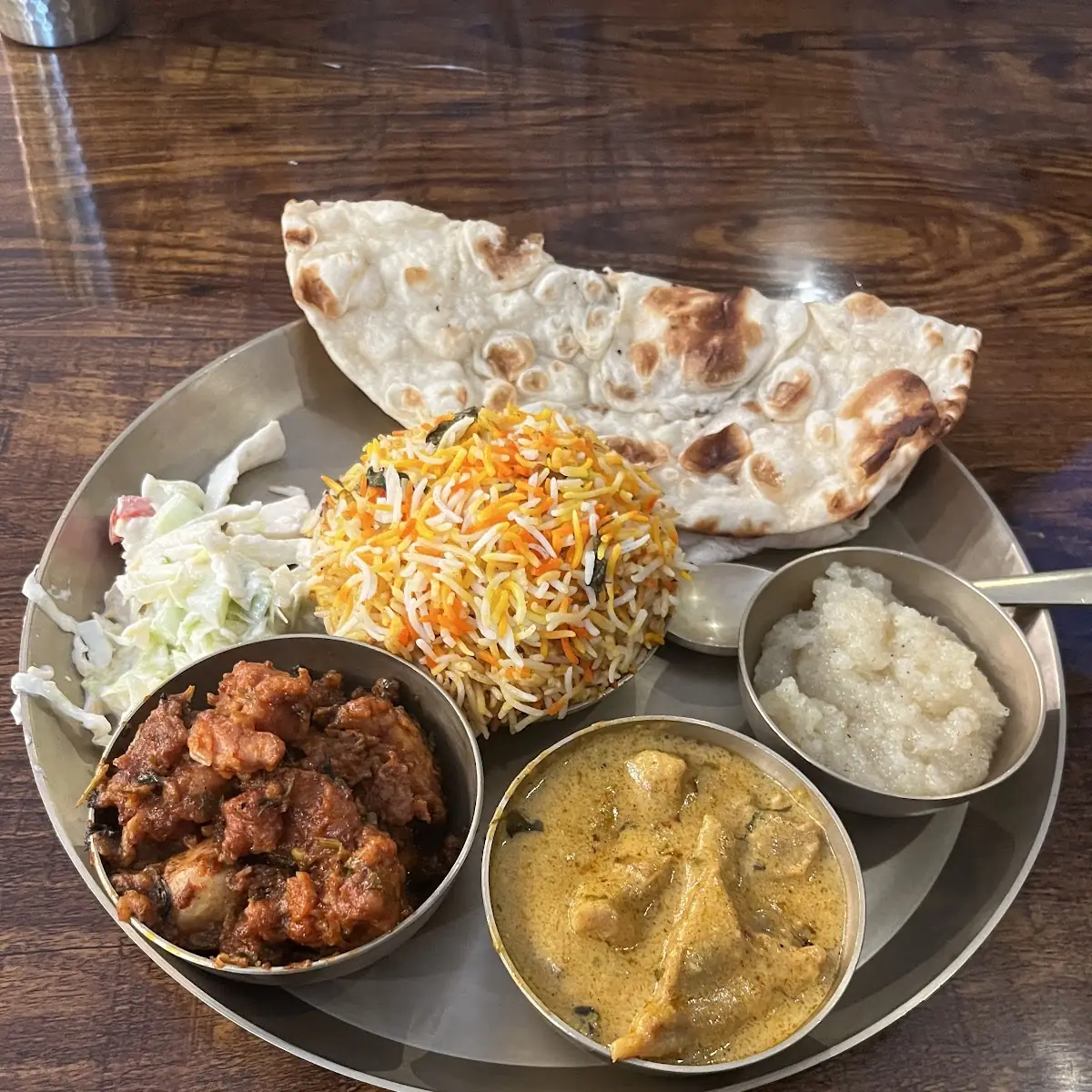 Lunch Chicken Curry with Naan