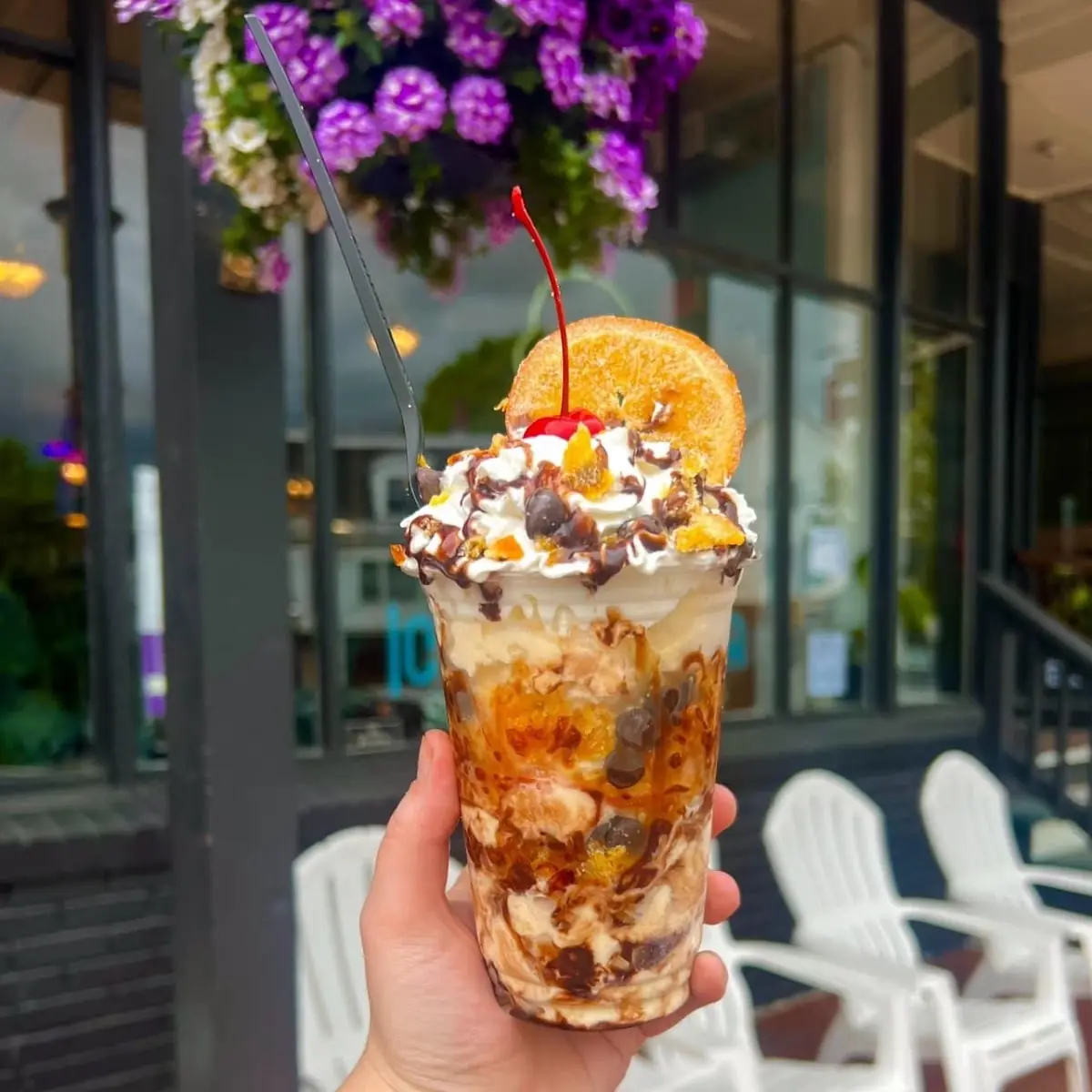 Dark Candied Orange Sundae