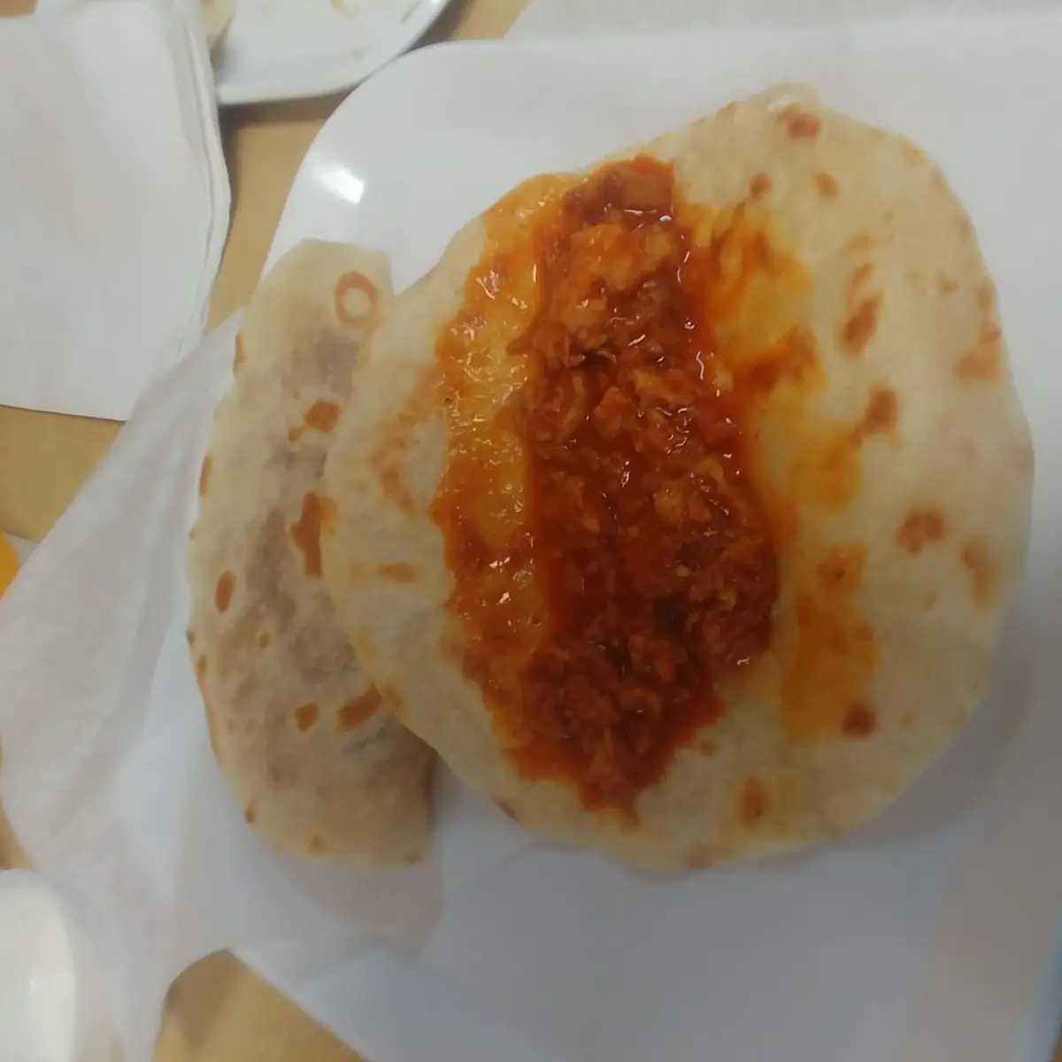Chicharrón Prensado En Tortilla de Harina