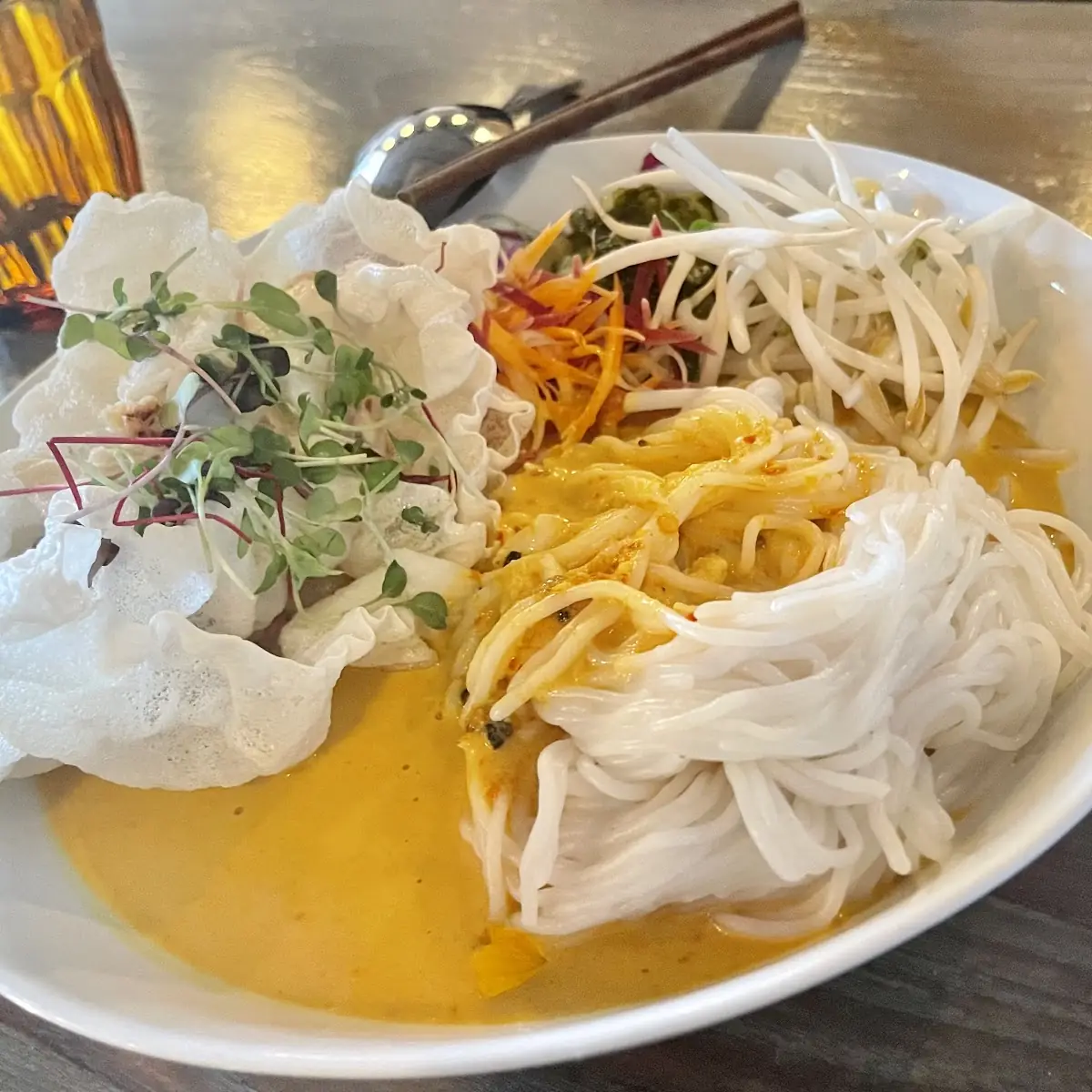 Coconut Curry Braised Beef and Bahn MI Noodle