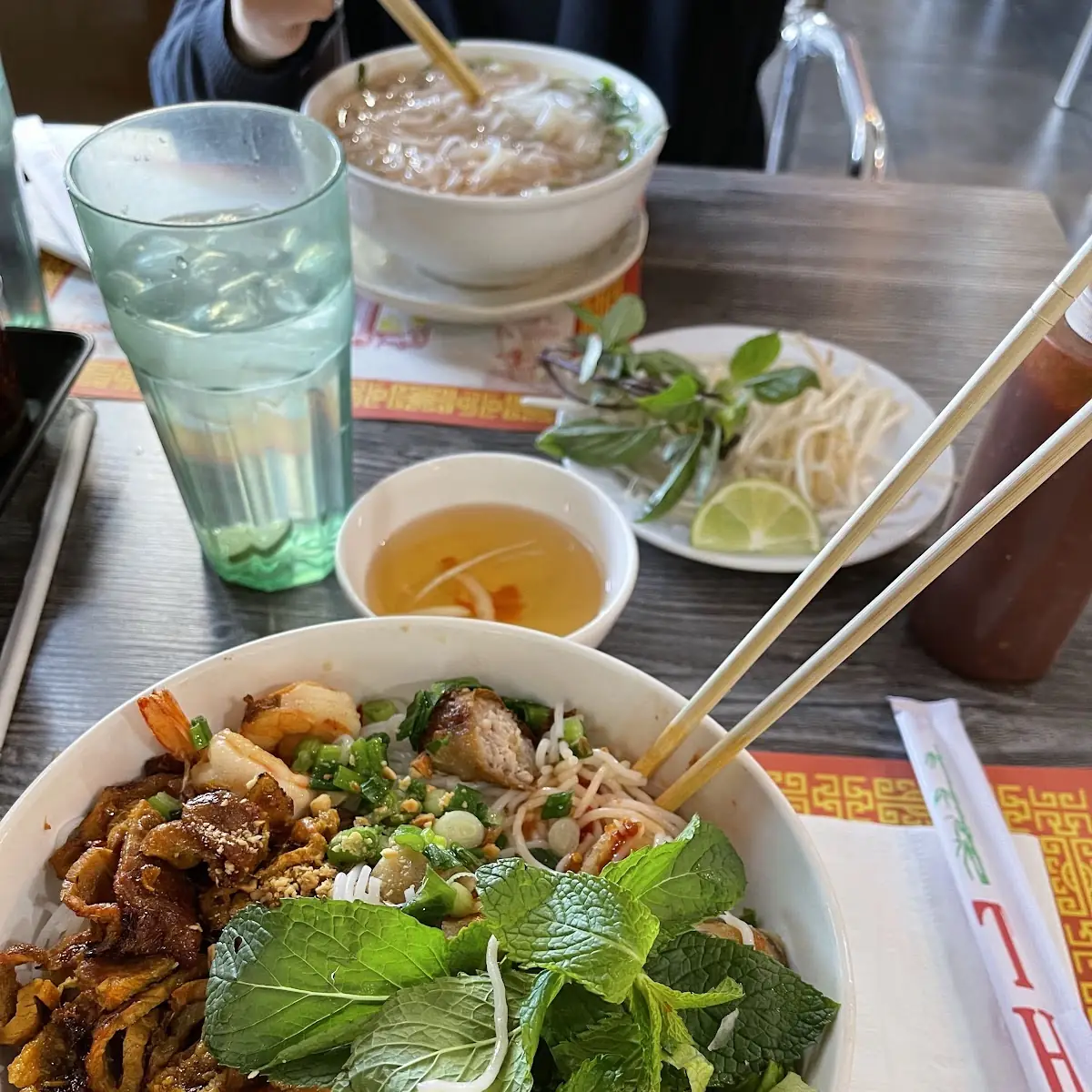 Bun Tom Thit Nuong Cha Gio